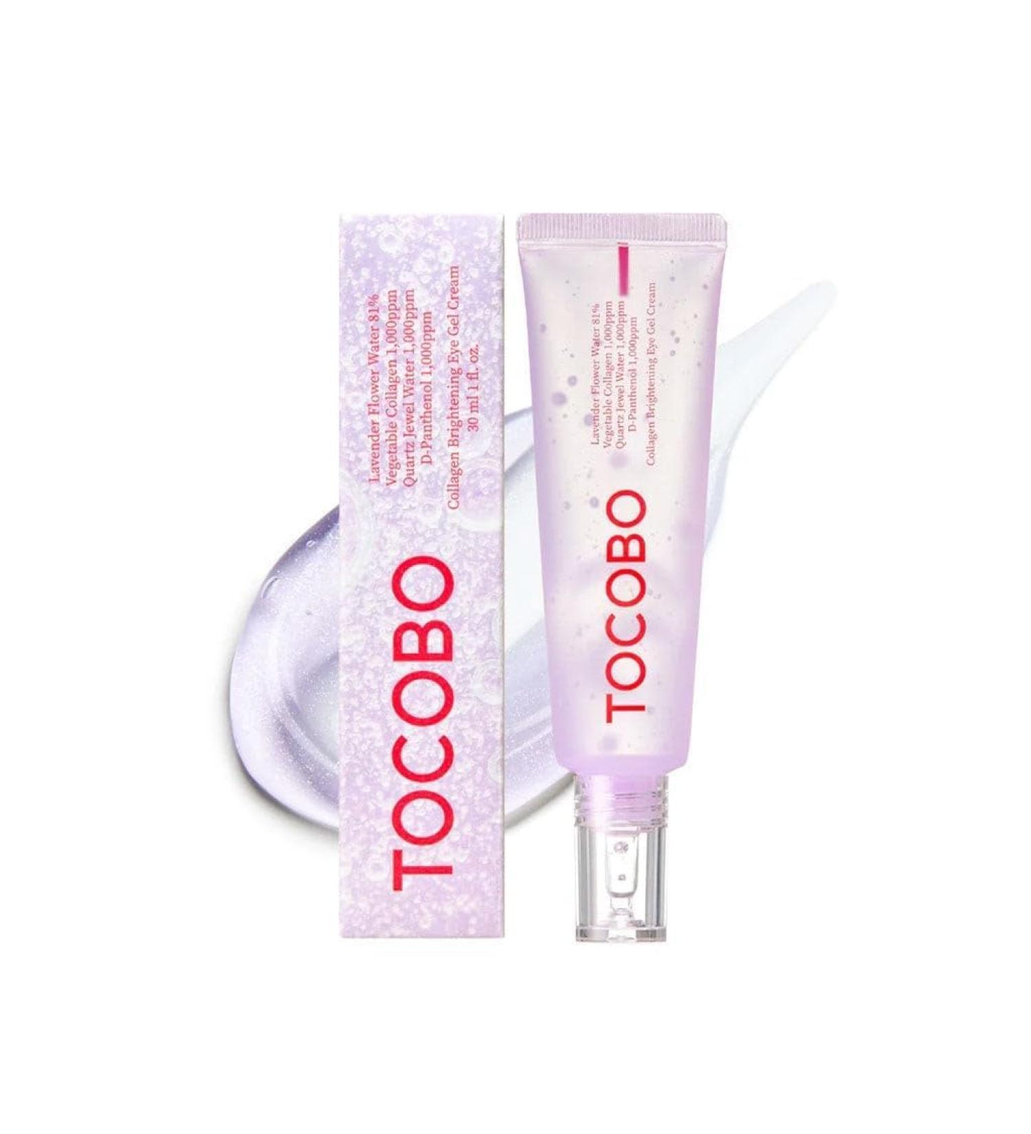 Collagen Brightening Eye Gel Cream | Vegan Eye Care with Quartz & Lavender Extract | Lifting & Brightening | 1oz - Buy Online on GoSupps.com