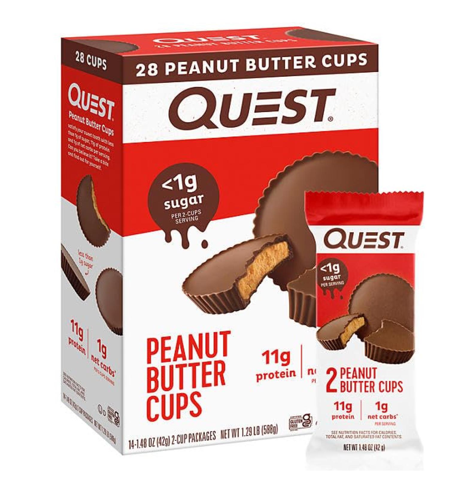 Buy Quest Nutrition Peanut Butter Cups - Vegan Low-Carb 28 ct. | Best International Shipping - Buy Online on GoSupps.com