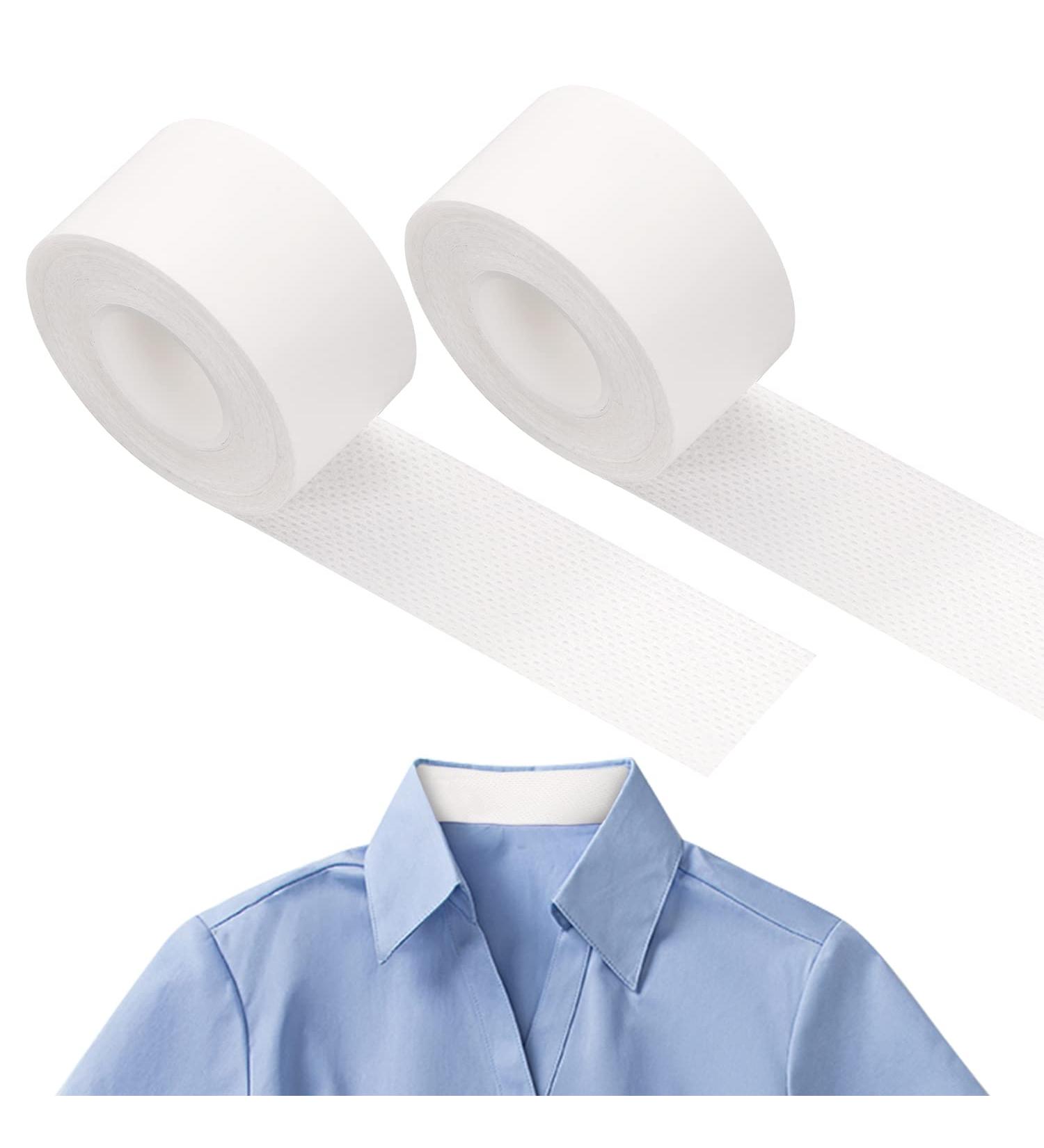 Disposable Collar Sweat Pads - Self-adhesive Shirt Protector for Comfortable Neck Liner - 2 Rolls - Buy Online on GoSupps.com