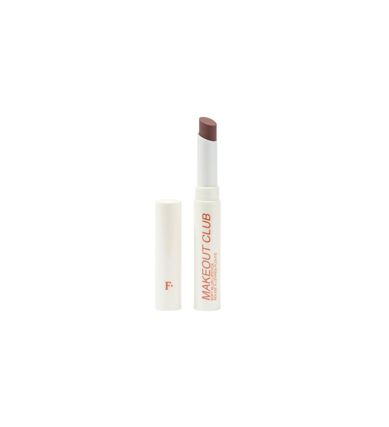 Freck Beauty MAKEOUT CLUB Soft Blur Lipstick - Medium-to-Full Coverage 8 Hour Wear Transfer-Proof Buildable Soft Matte Finish Wearable Color for All Skin Tones Baddie - Dark Brown