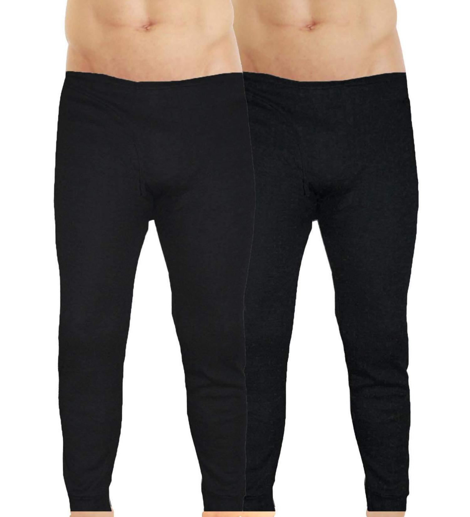 Buy LisaModa Men's Thermal Underpants 2-Pack - Black Winter Leggings for Ultimate Comfort | International Shipping Available - Buy Online on GoSupps.com