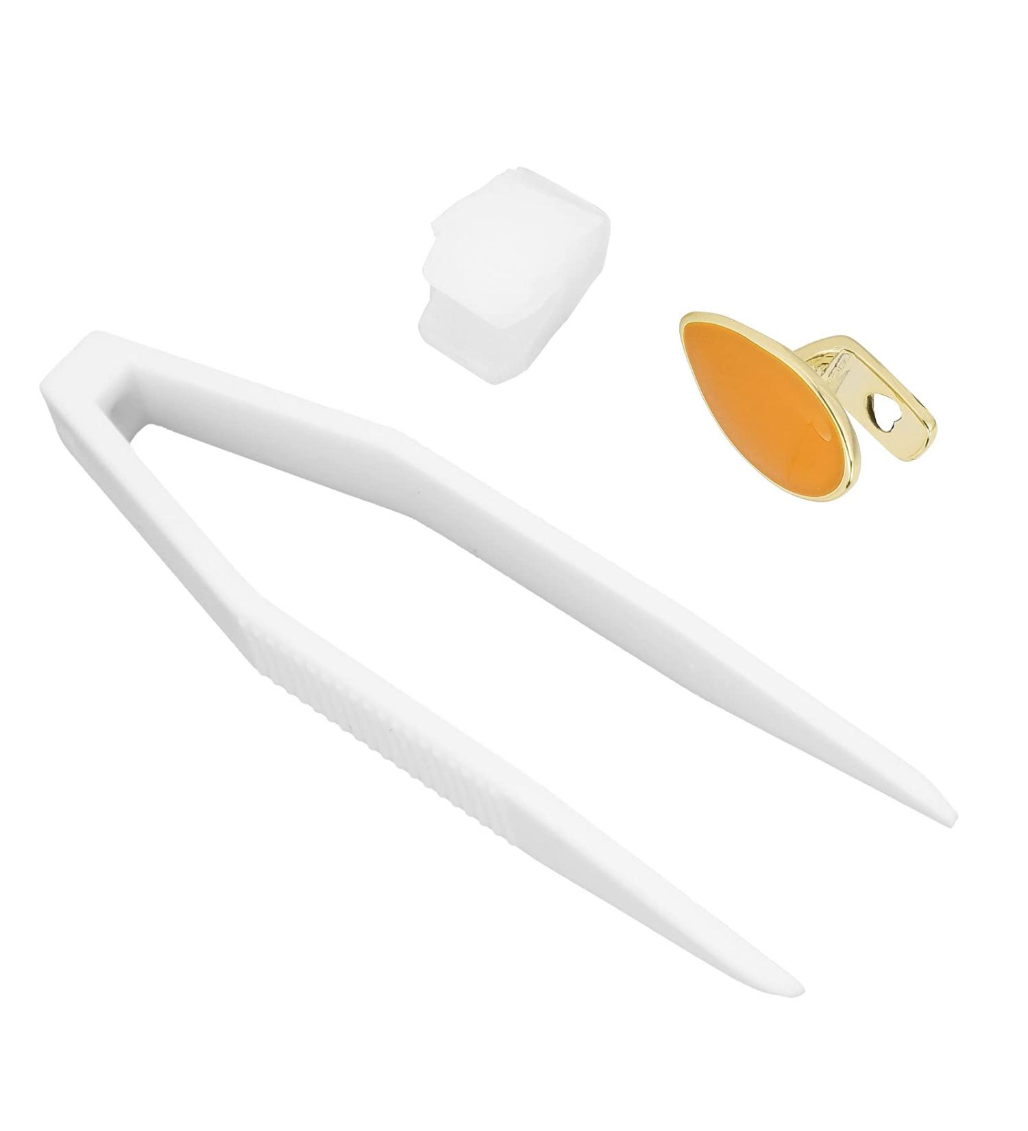 Hip Hop Teeth Single Removable Mouth Teeth Halloween Dentures Ornaments Accessories Teeth (Orange) - Buy Online on GoSupps.com