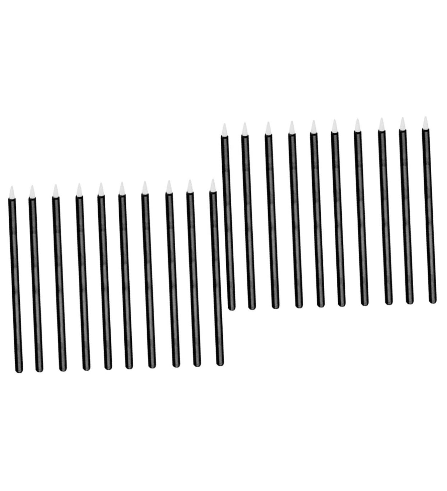 LALAFINA 200 Pcs Disposable Eyeliner Gel Eyeliner Pencil Lip Scrubber Tool Eyeliner Brush for Girl Written 9x0.7cmx2pcs Blackx2pcs - Buy Online on GoSupps.com