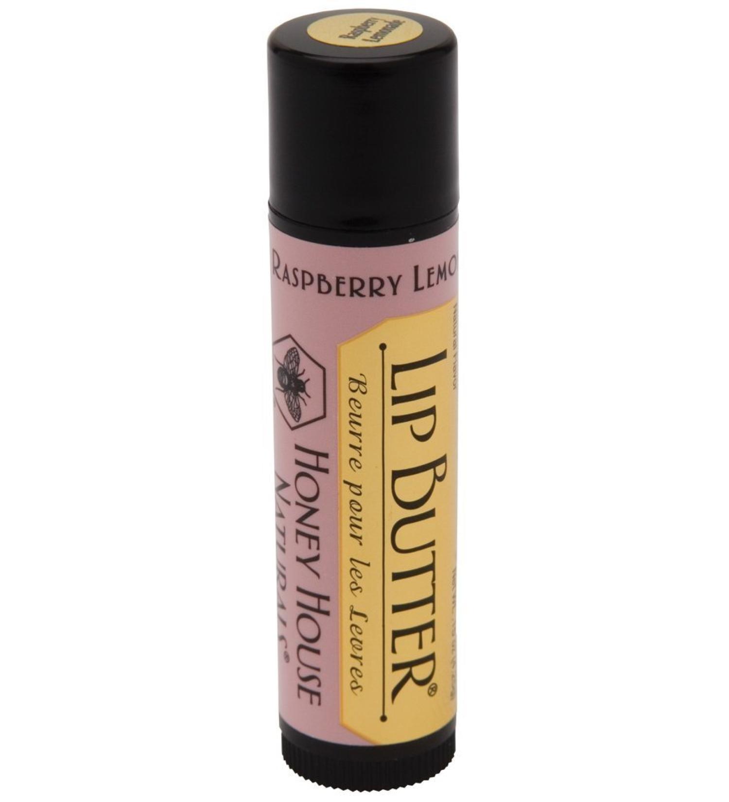 Honey House Naturals Lip Butter Tube Raspberry Lemonade