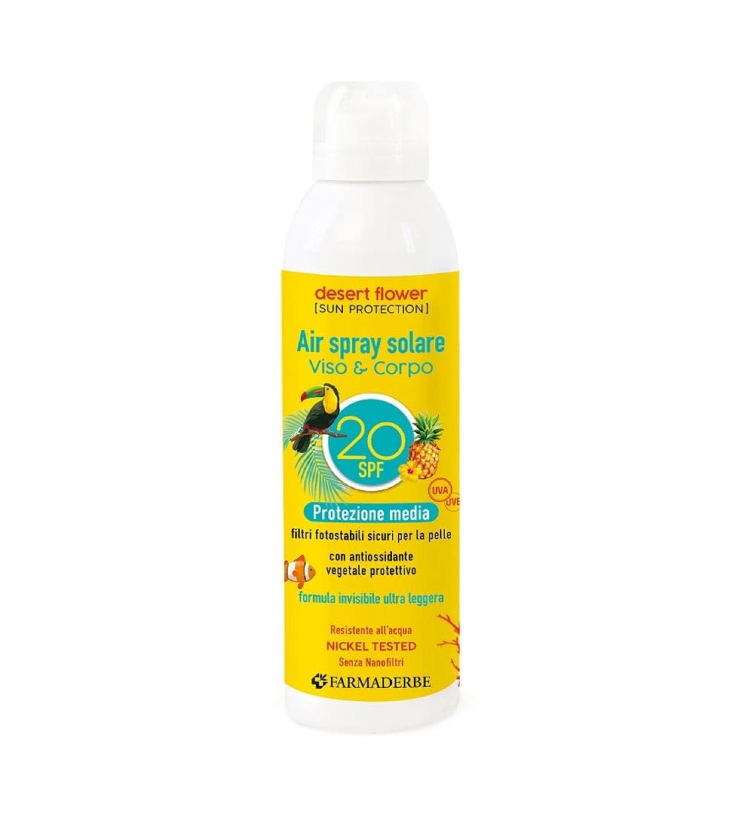 Farmaderbe Farmaderbe Desert Flower SPF20 Sunscreen Spray for face and body 150 ml