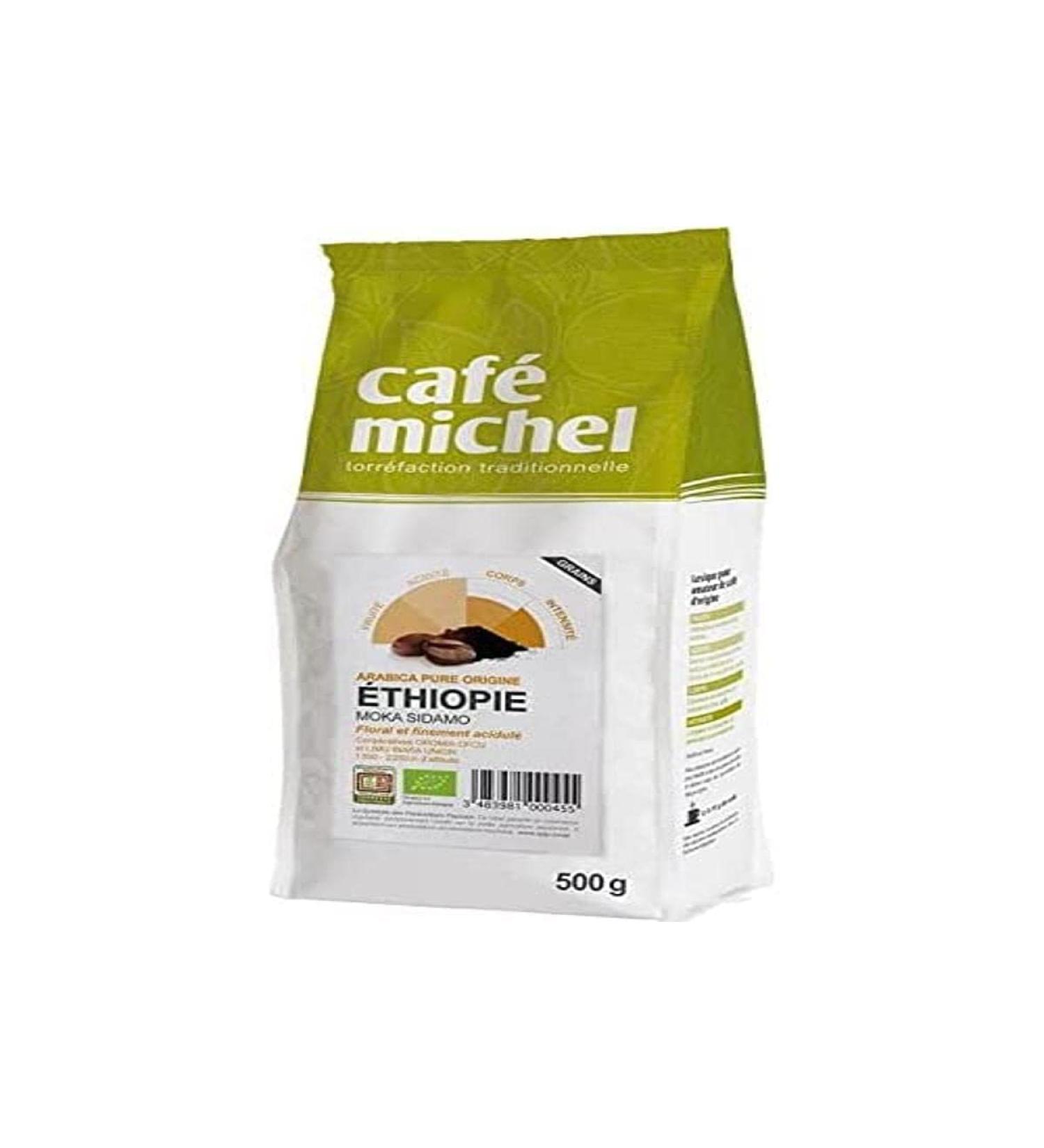 Caf Michel Coffee Ethiopia Sidamo Grain MH 500 g - Buy Online on GoSupps.com