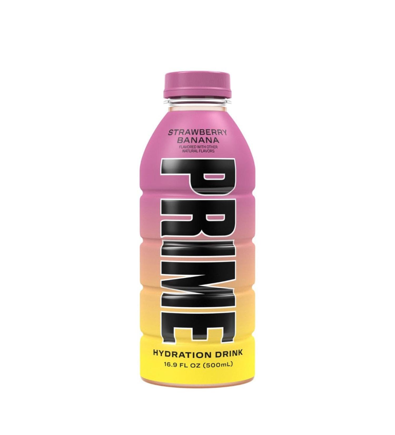 NEWEST!!! Limited Prime Hydration Strawberry Banana!!! (1 Bottle - 16.9 Fl Oz)