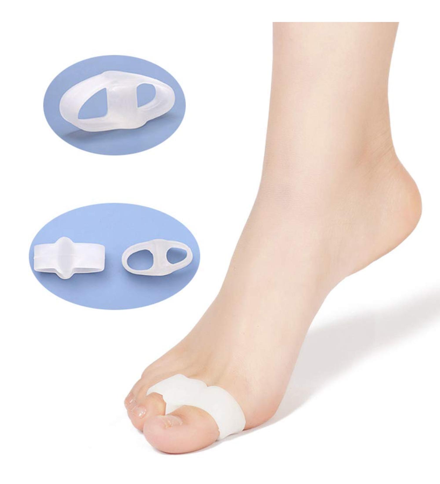 Slrmkk Silicone Toe Separator - Valgus Orthesis for Overlapping Toes | Double Grinding Design | Left & Right Feet Support - Buy Online on GoSupps.com