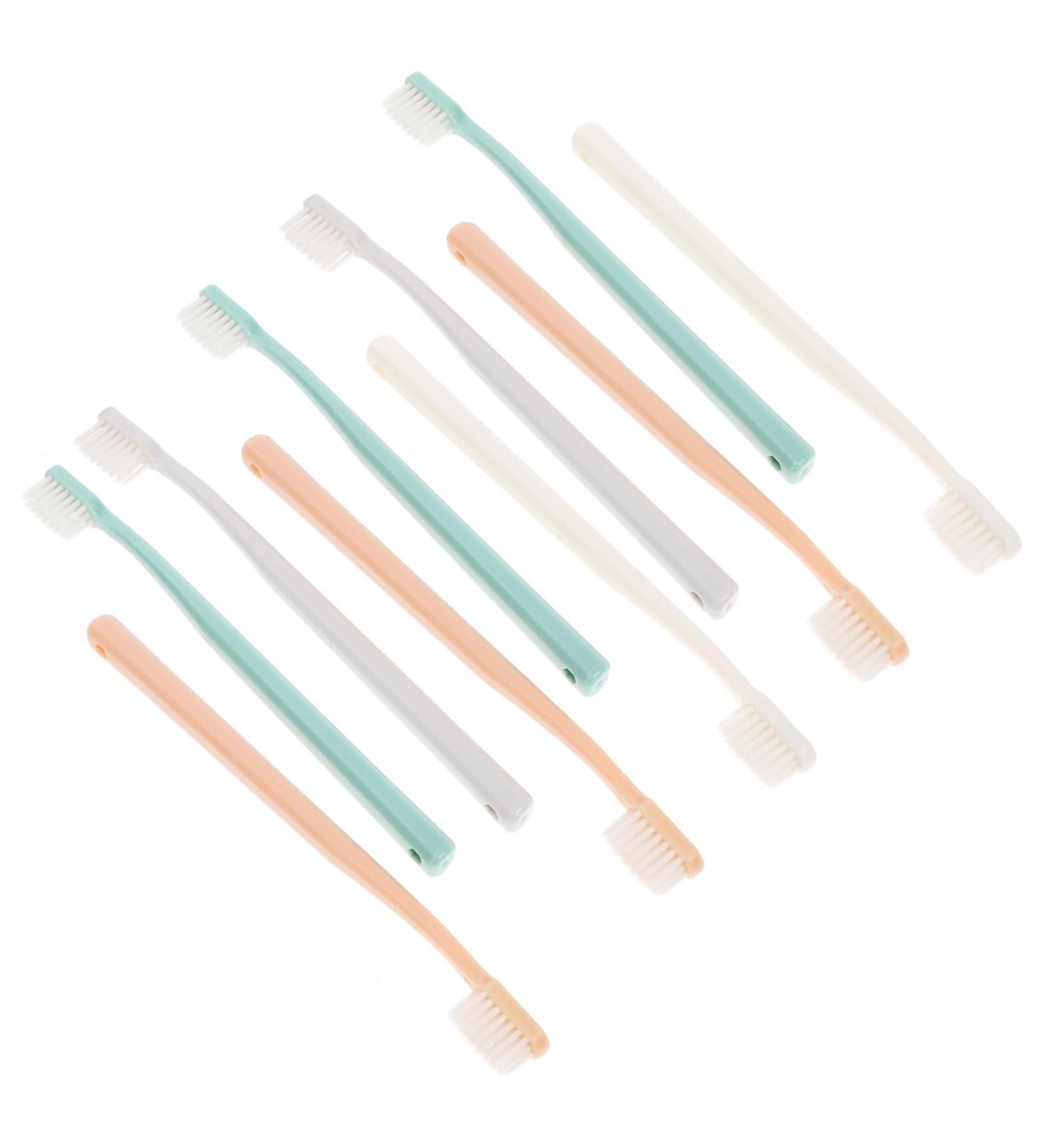 Healeeved 10-Pack Soft Toothbrushes for Adults - Portable & Perfect for Travel - Essential Household Dental Care - Buy Online on GoSupps.com