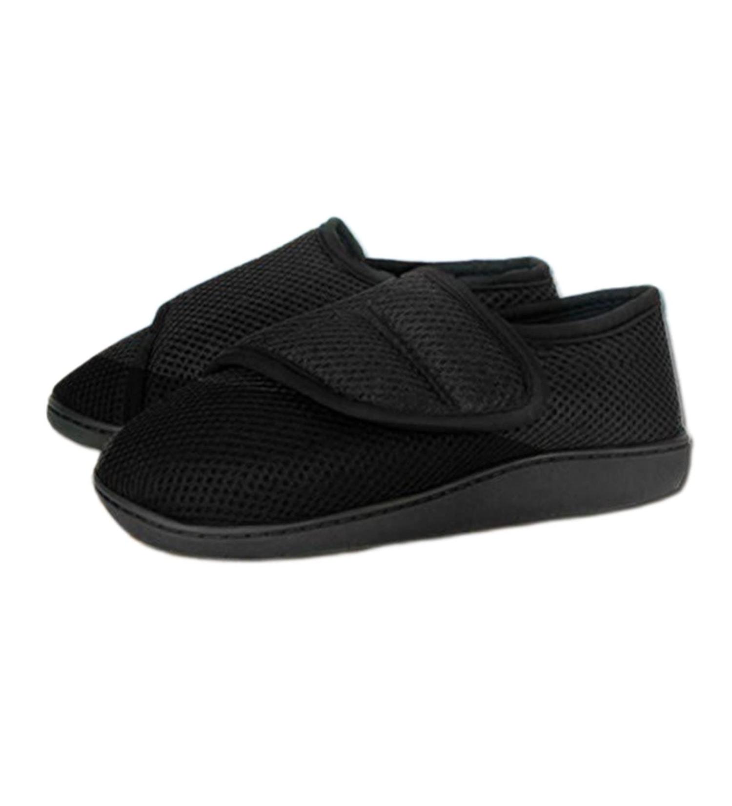Breathable Diabetic Shoes for Men & Women - Cozy Winter Footwear for Seniors (Black) - Buy Online on GoSupps.com