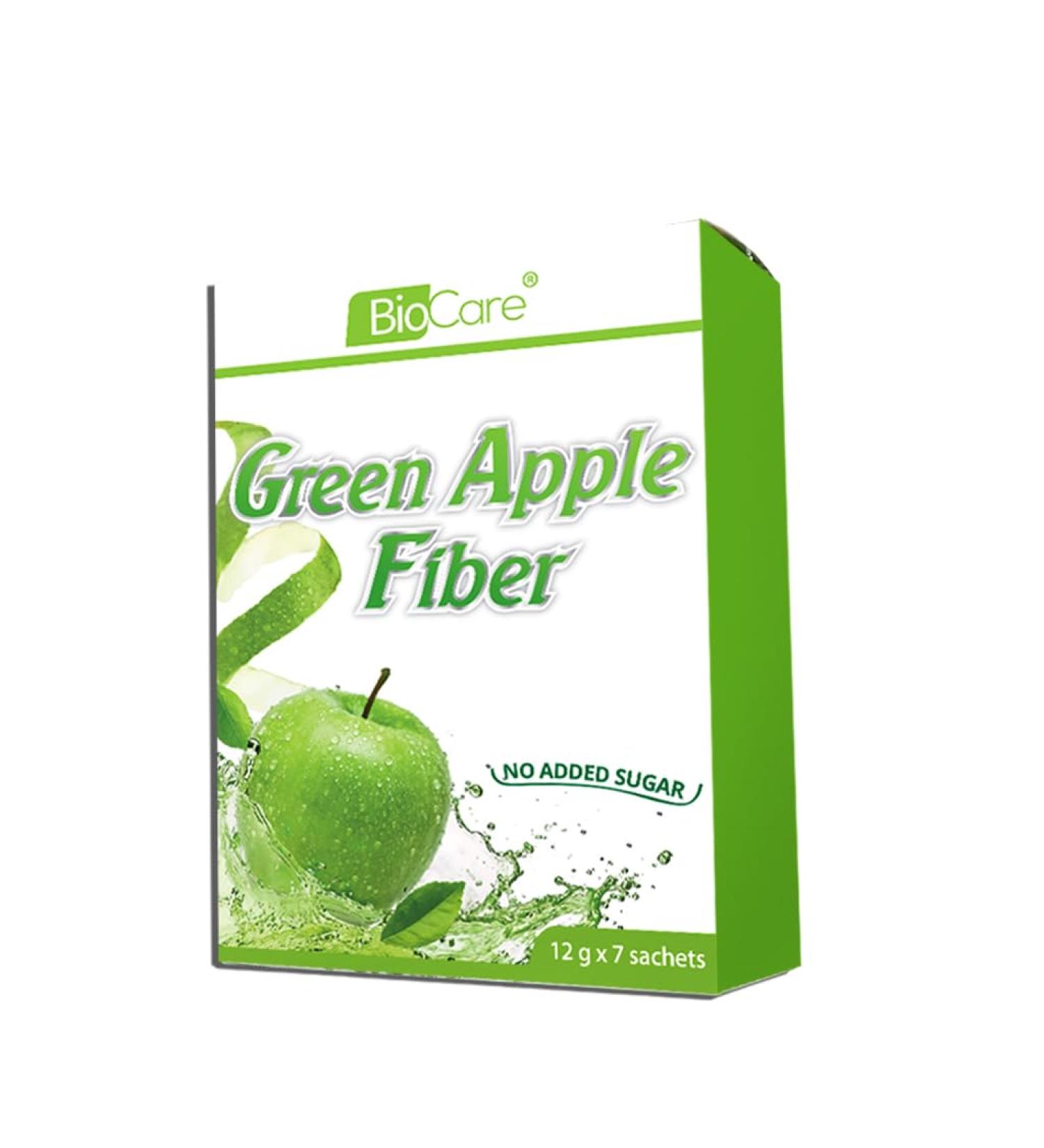 ALIBOOSTER - 7 sachets of 12g | Natural fiber green apple - oats - wheat - green tea | Detox