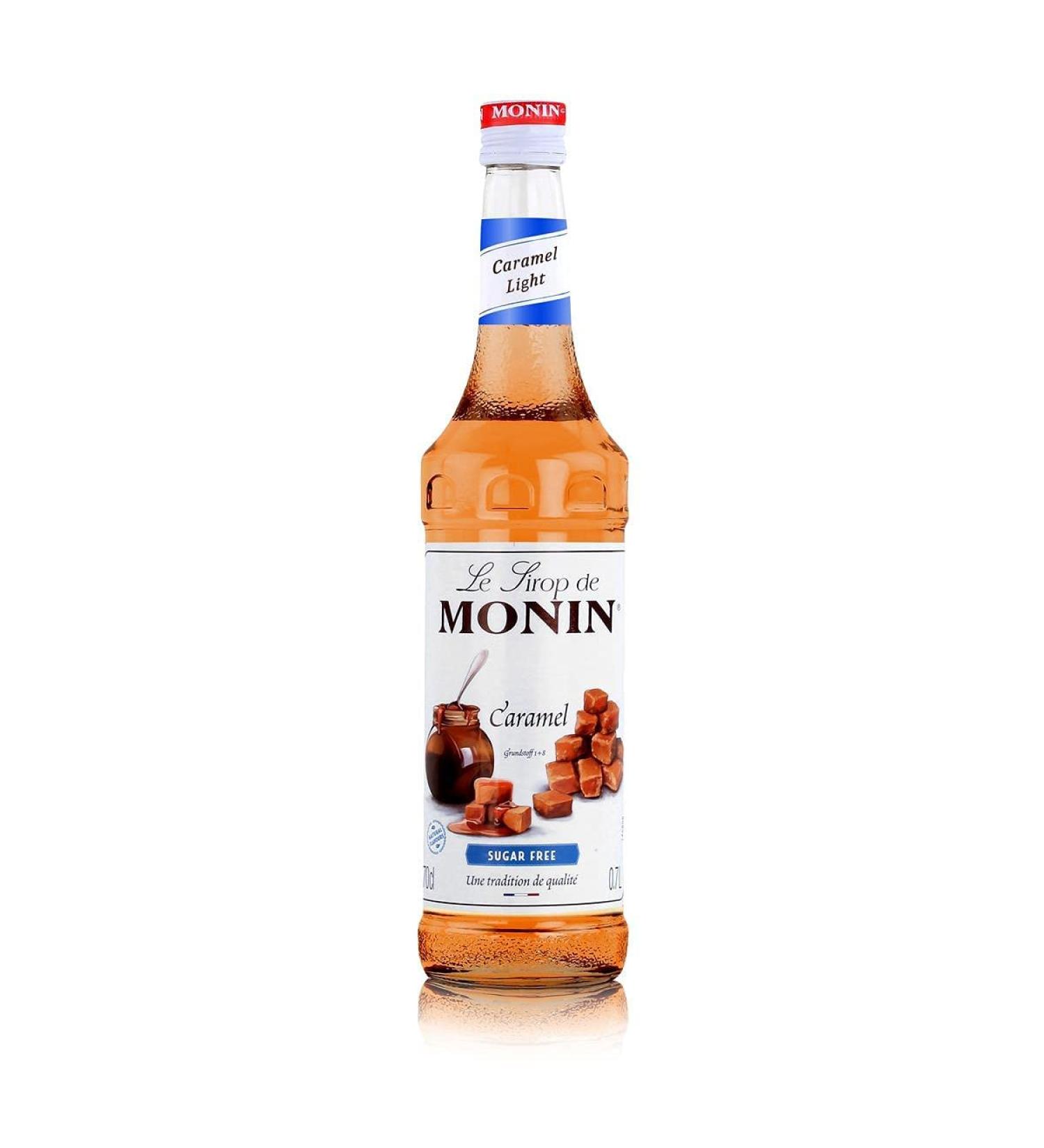 Monin Caramel Light Sugar-Free Syrup 700ml - Premium Flavor for Drinks | Buy Online Worldwide - Buy Online on GoSupps.com
