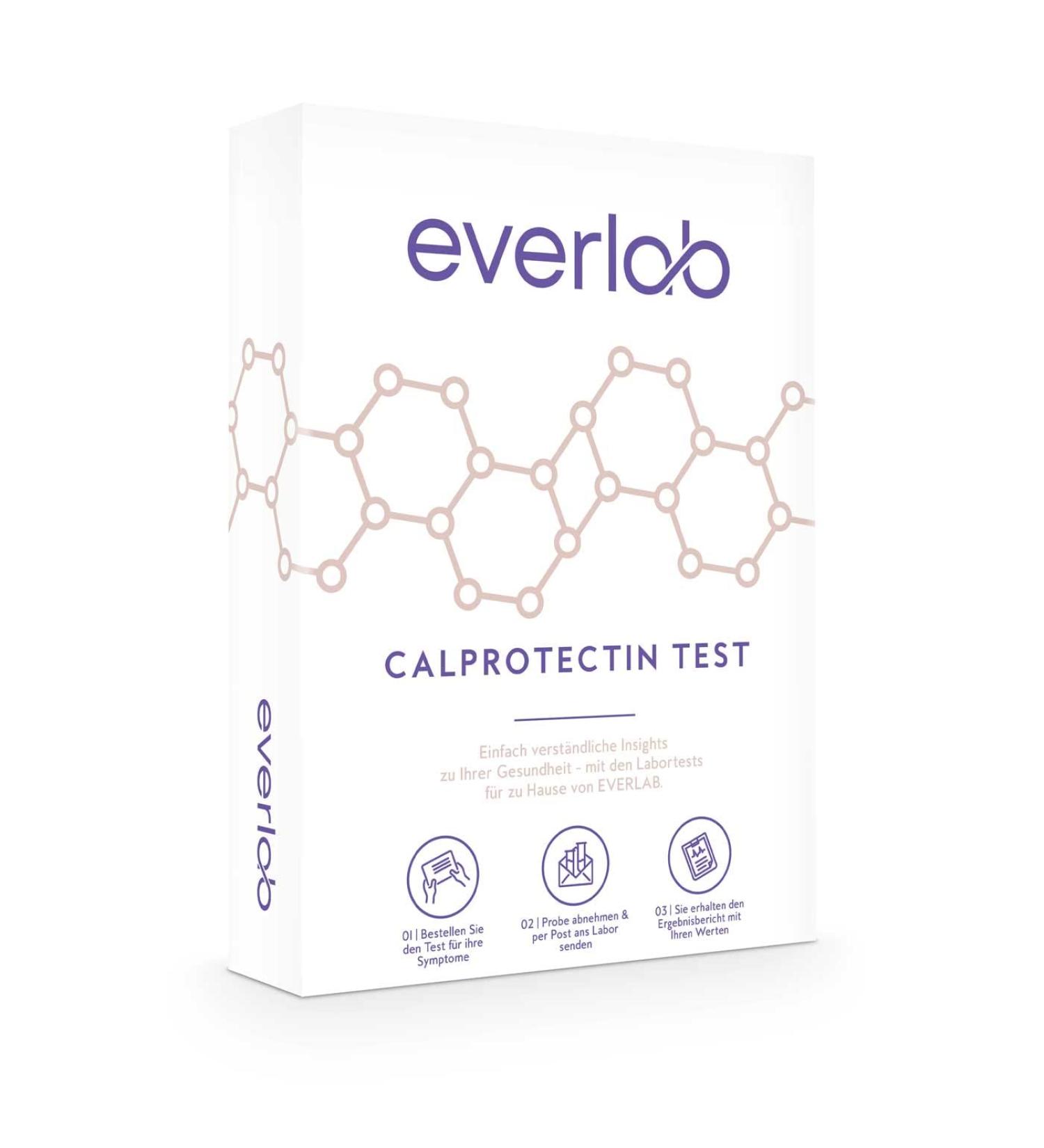 EVERLAB Calprotectin Test | Quick & Easy Stool Test for Inflammation Levels | Home Self-Test - Buy Online on GoSupps.com