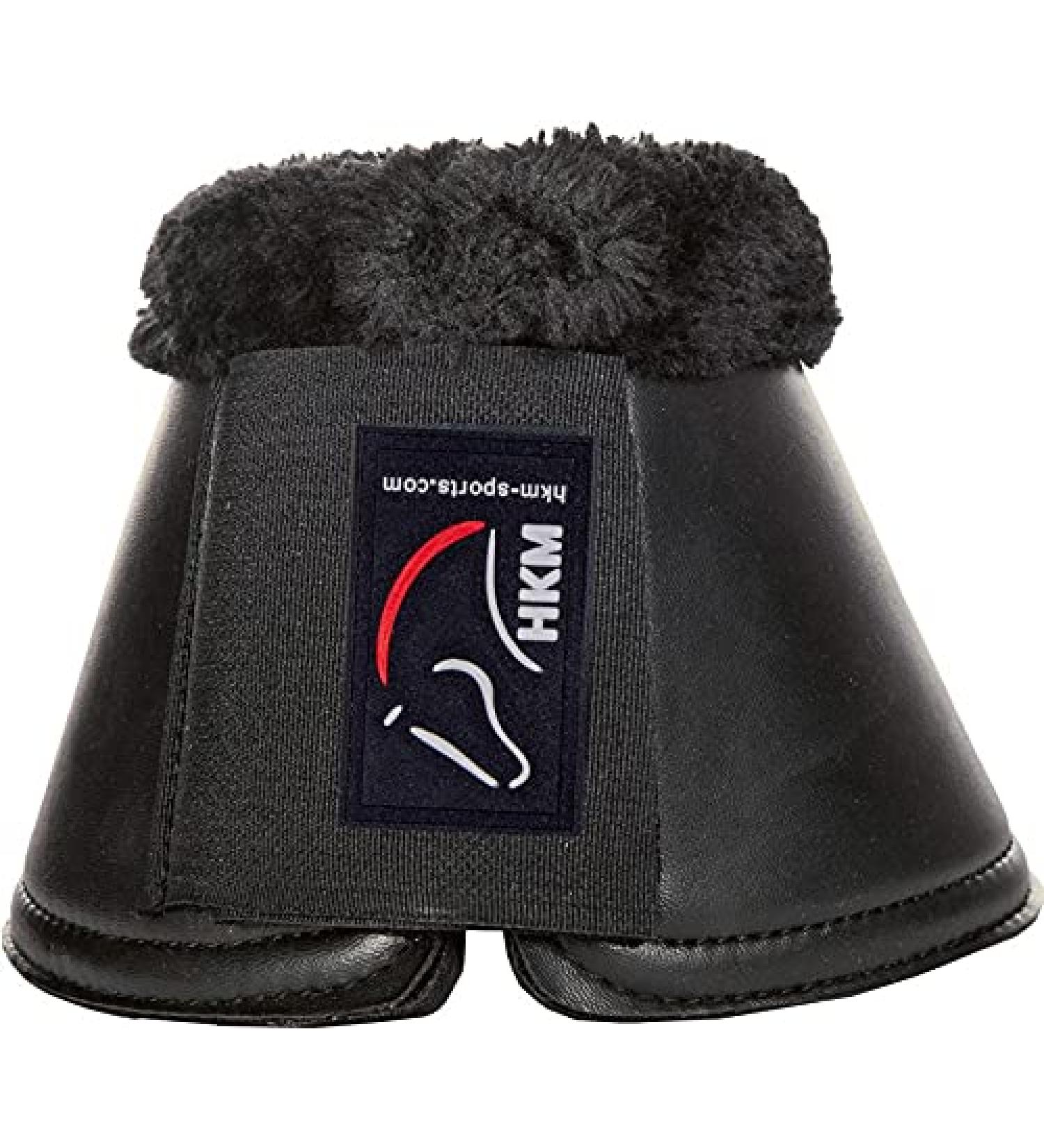 HKM 7542 Isa bell boots made of imitation leather jumping boots glitter effect black LM Black