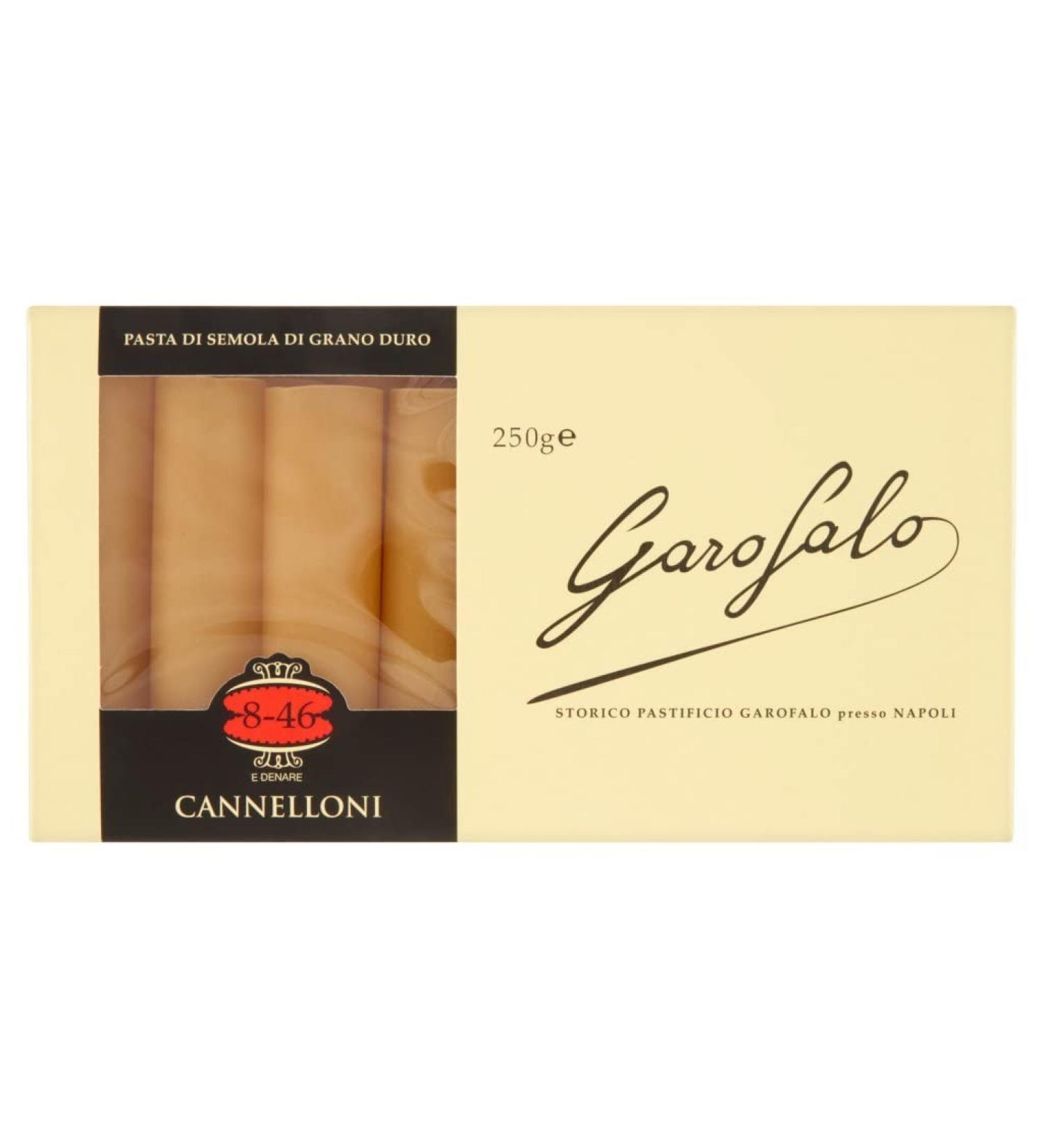  Italian Gourmet E.R. Garofalo Cannelloni 8-46 Pack of 10 Neapolitan durum wheat semolina packets with 250g of IGP pasta + Italian Gourmet Polpa 400g - Buy Online on GoSupps.com