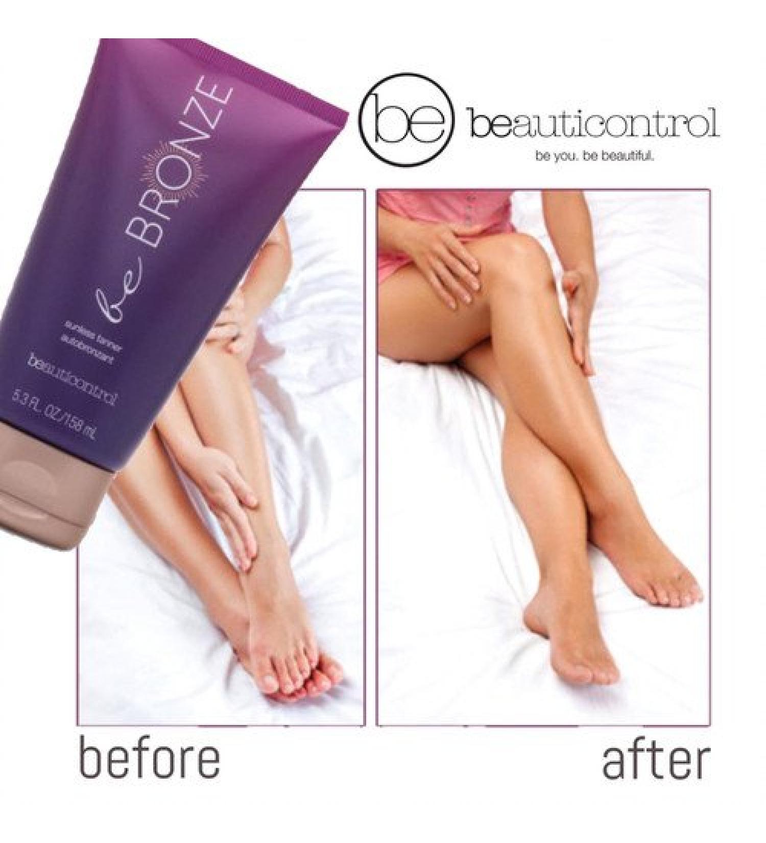 Beauticontrol BE Bronze Sunless Tanner 5.3oz With Mitt.