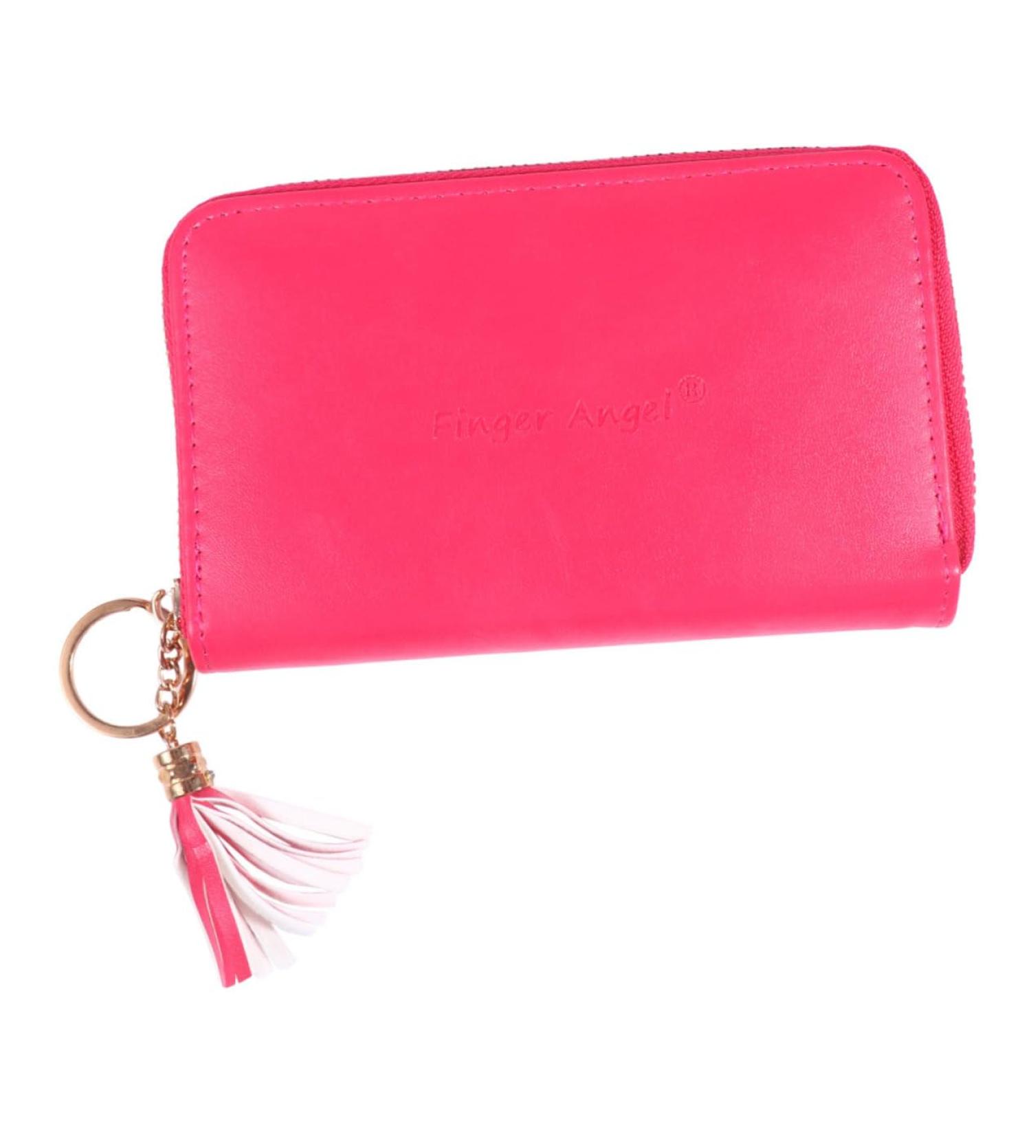 POPETPOP Nail Print Stencil Card Holder Card Pouch nail stamping plates bag Stamp Plate Organizer nail stamping plates holder nail art stencil bag cards bag ultra thin business card holder 16x12cm Rosy - Buy Online on GoSupps.com