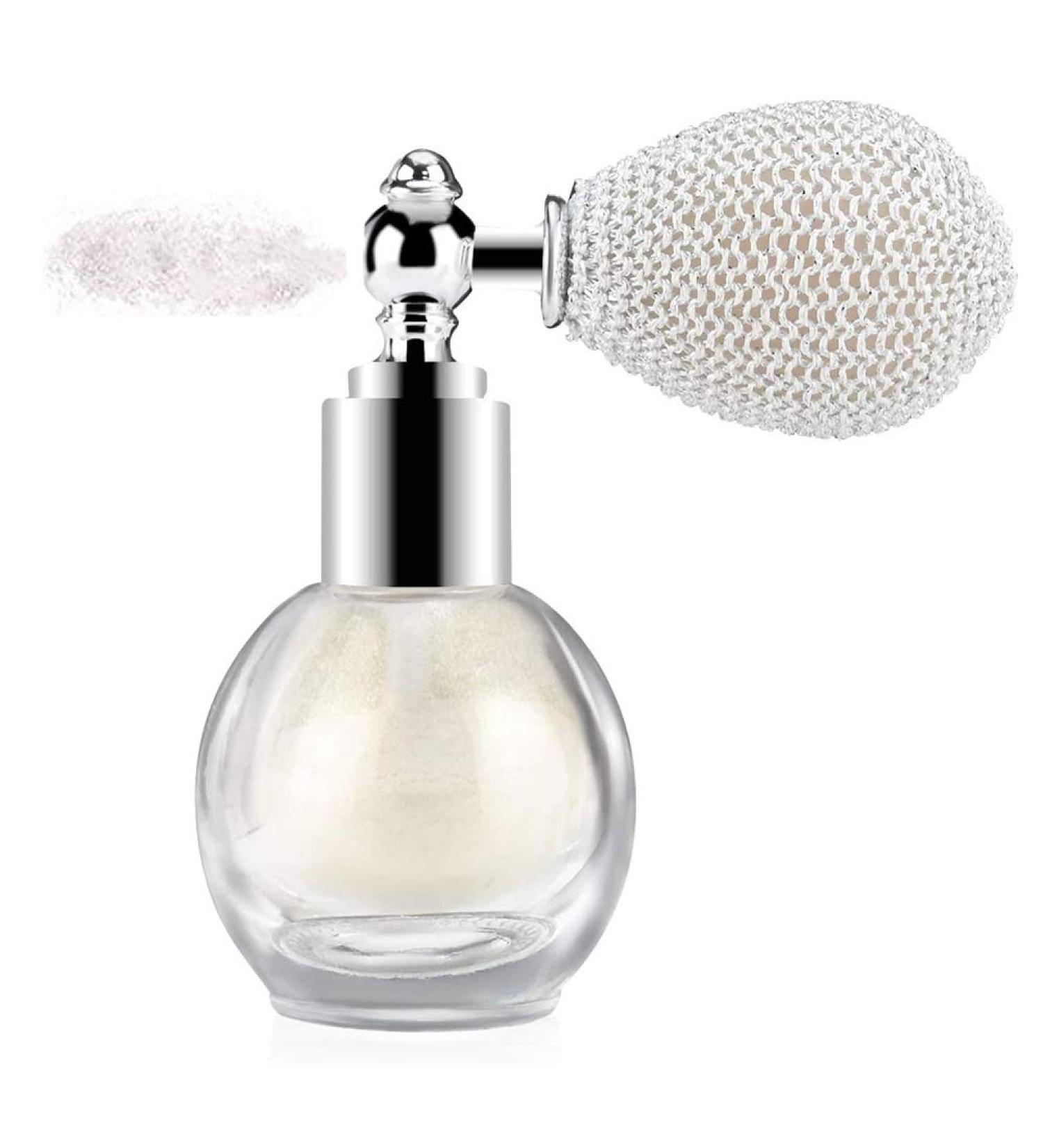 GL-Turelifes Highlighter Loose Powder Spray Glitter Powder Spray Shimmer Sparkle Powder Makeup Spray for Hair Face Body Cosmetic (#1 Pearl White) - Buy Online on GoSupps.com