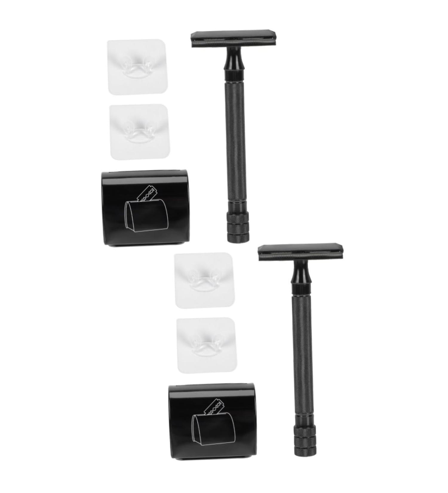 Beaupretty Vintage Beard Shaver Set - Manual Razor for Men | 2 Pack Aluminum Alloy Beard Razors | International Shipping Available - Buy Online on GoSupps.com