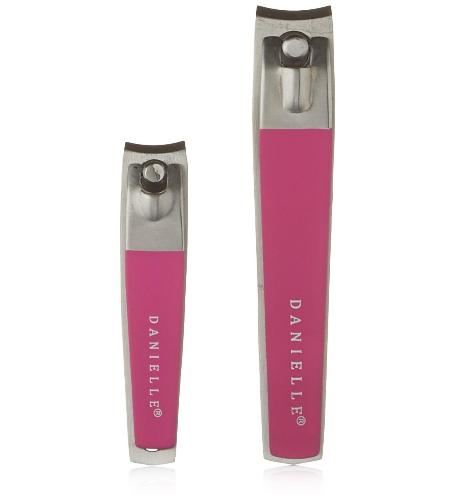 Buy Danielle Creations Soft Touch Stainless Steel Duo Nail Clippers Set - Pink | International Shipping Available - Buy Online on GoSupps.com