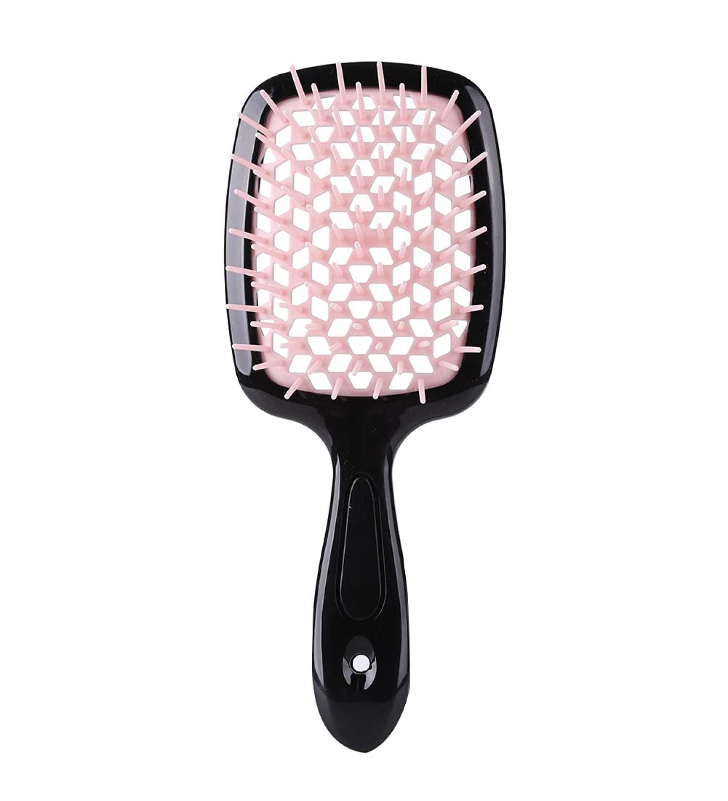Comb Fluffy Shaped Comb Mesh Comb Wide Tooth Air Cushion Comb Massage Hair Brush Styling Tool Wide Tooth Comb (Color : Black Pink) - Buy Online on GoSupps.com
