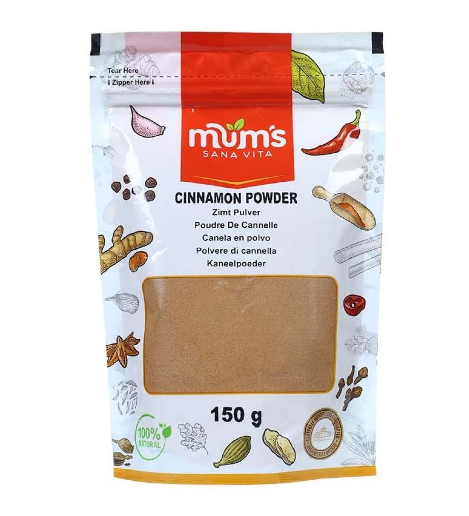 Mum's Premium 150g Cinnamon Powder - Pure and Fragrant Spice for Baking and Cooking - Buy Online on GoSupps.com