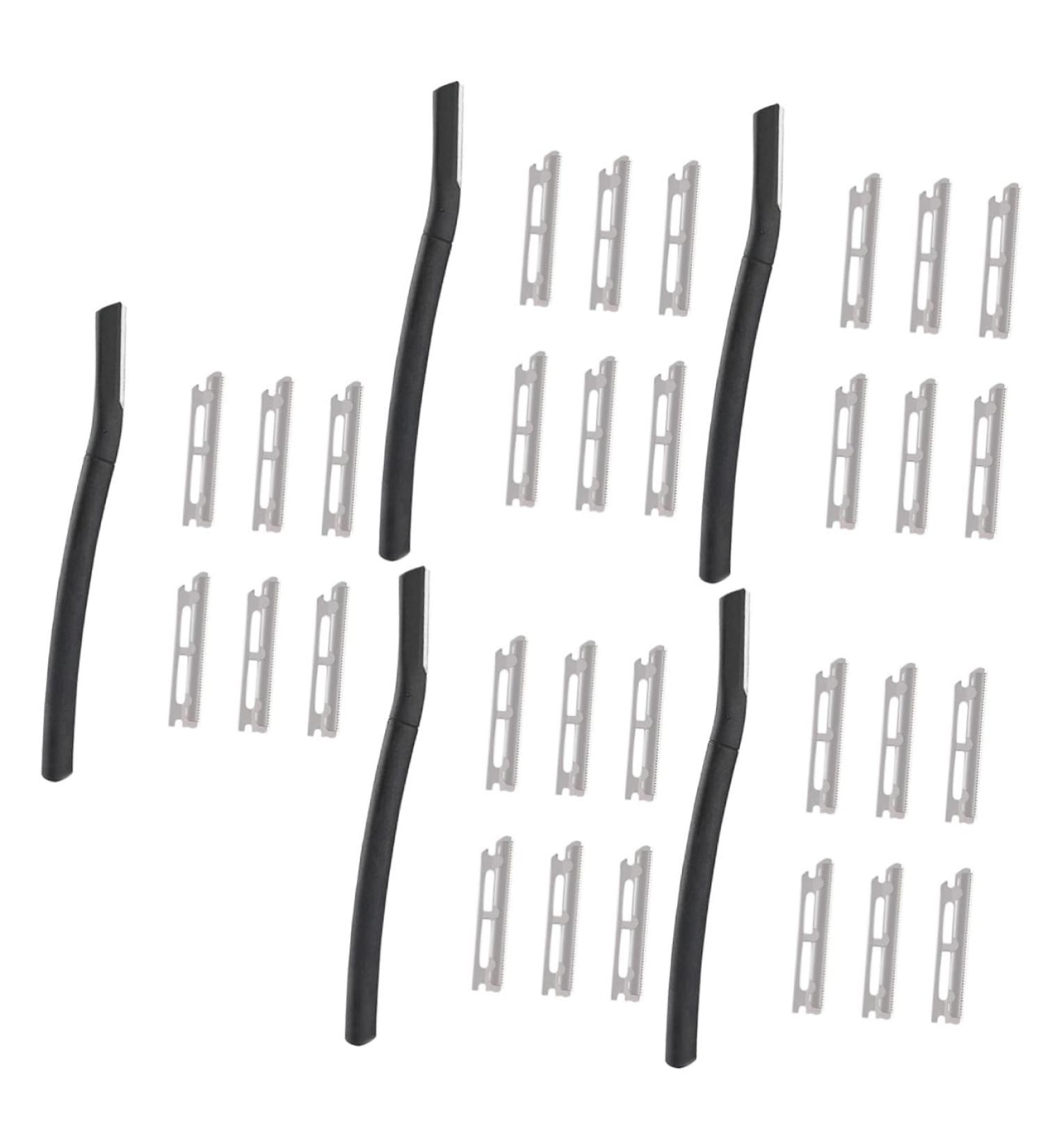 PopetPop 5 Sets Stainless Steel Facial Shaver & Dermaplaning Tool - Ultimate Razor Face Hair Cutter for Smooth Skin - Buy Online on GoSupps.com