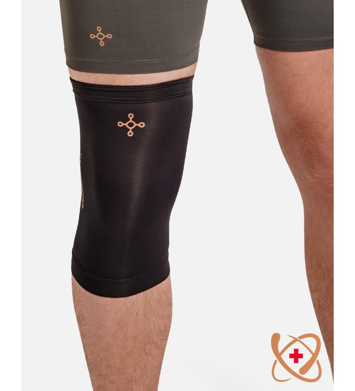 Tommie Copper Core Compression Infrared Knee Sleeve - Unisex - Black - Large - Buy Online on GoSupps.com