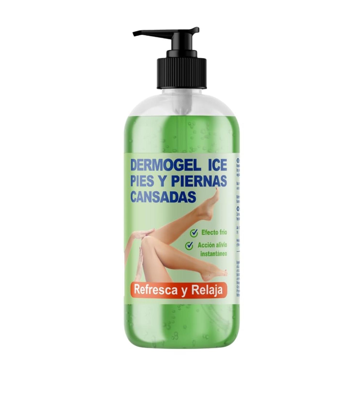 QKnatur - Cold Effect Gel Feet and Legs Tired Swollen or Varicose Veins - 500ml - Feeling Relief and Well-being - Refreshing anti-inflammatory and relaxing. circulation stimulators - Buy Online on GoSupps.com