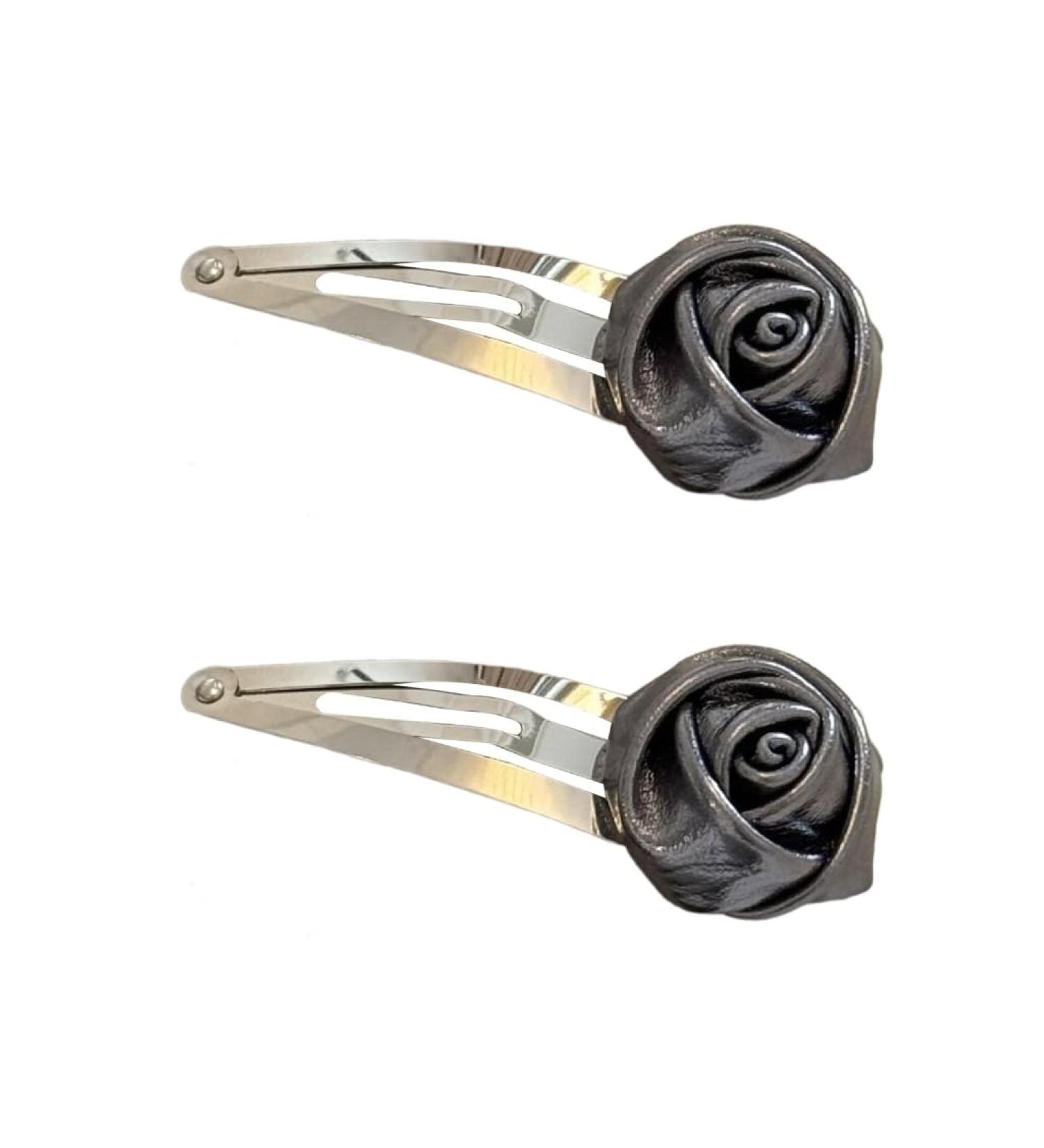 AJTUTUS Girls Hair Clip with Rose Women Kid Hairgrips Rose Headdress Barrettes Flower Shape Sweet 2000s Girls Hairpin - Buy Online on GoSupps.com