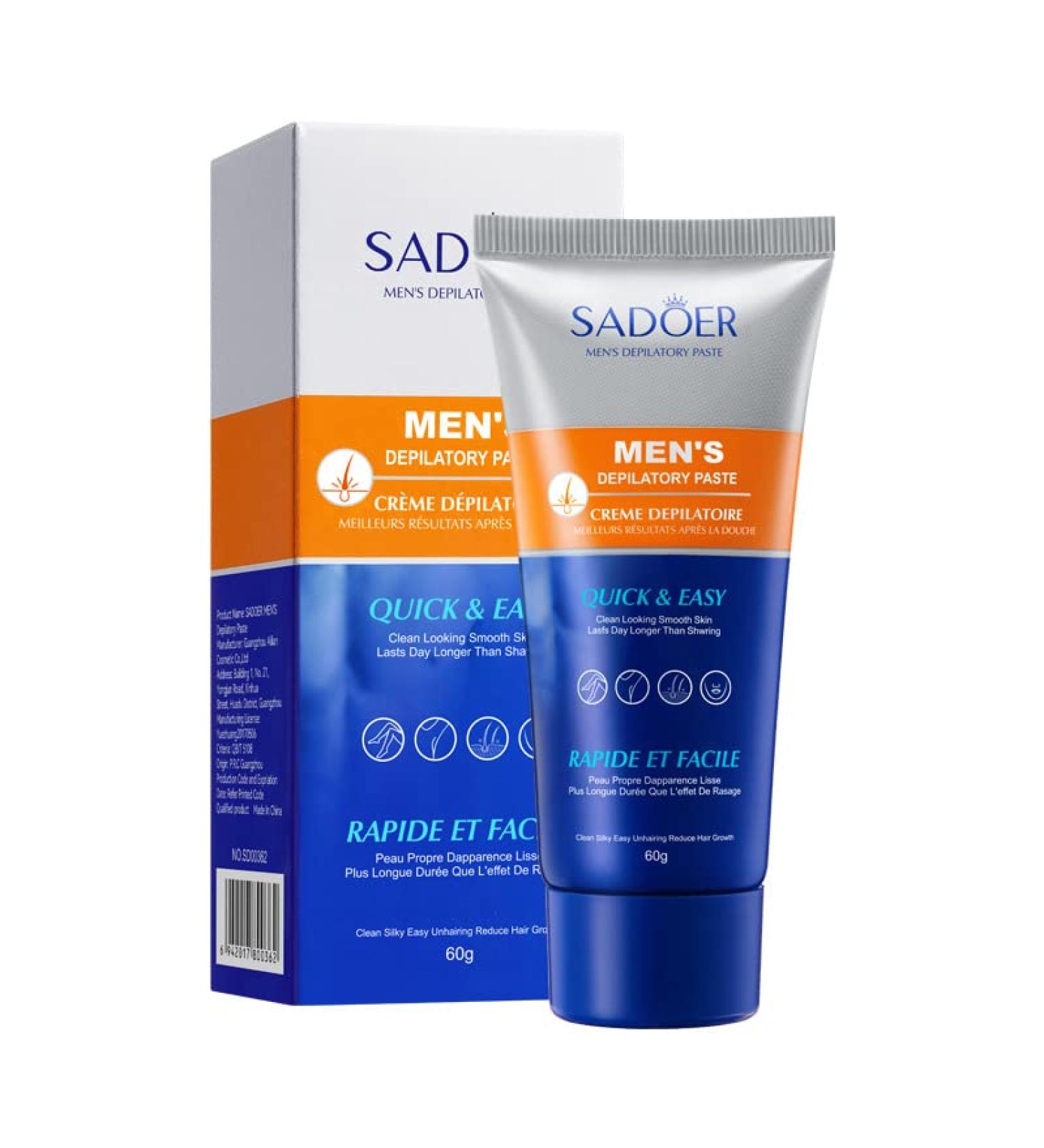 Best Hair Removal Cream for Men | Painless & Soothing Depilatory for Coarse Hair - No Hair Crew - Buy Online on GoSupps.com