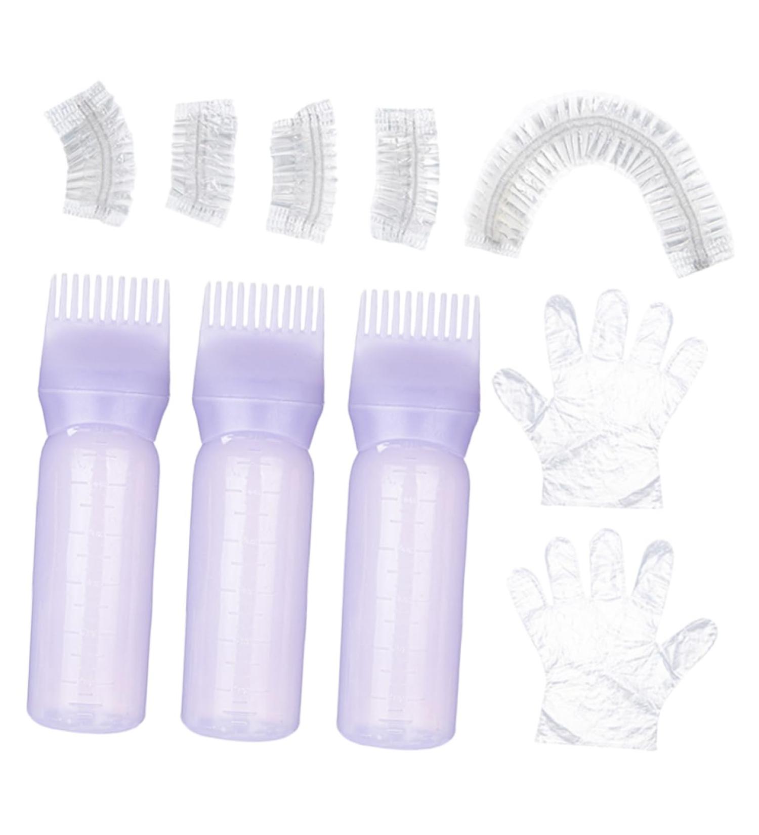 Angoily Hair Care Tools 1 Set Hair Color Kit & Accessories Plastic Purple Hair Dye Portable Hair Coloring Tools - Buy Online on GoSupps.com