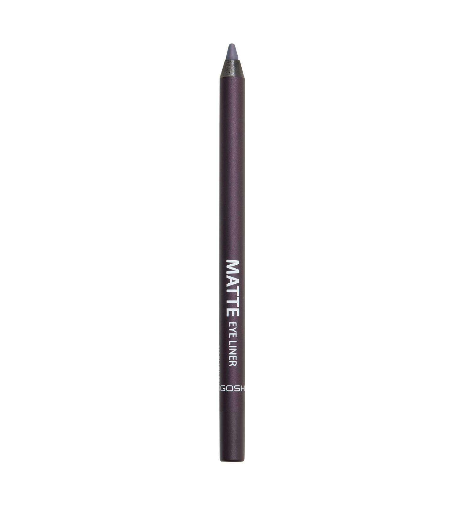 Gosh Matte Eyeliner in Dramatically Dark Lila - Creamy Soft High Opacity Vegan & Perfume-Free | Ideal for Smoky Eyes - 1 Pack - Buy Online on GoSupps.com