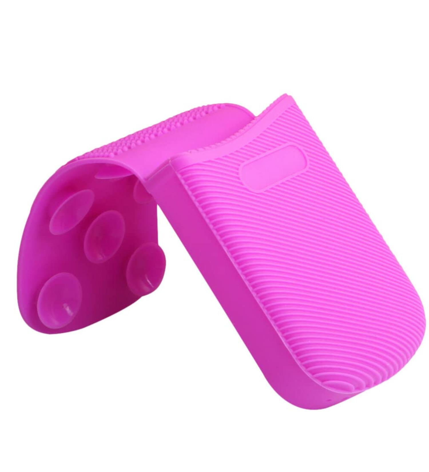 Buy Silicone Makeup Brush Cleaning Pad | Foldable Scrubber for Cosmetics | International Shipping - Buy Online on GoSupps.com
