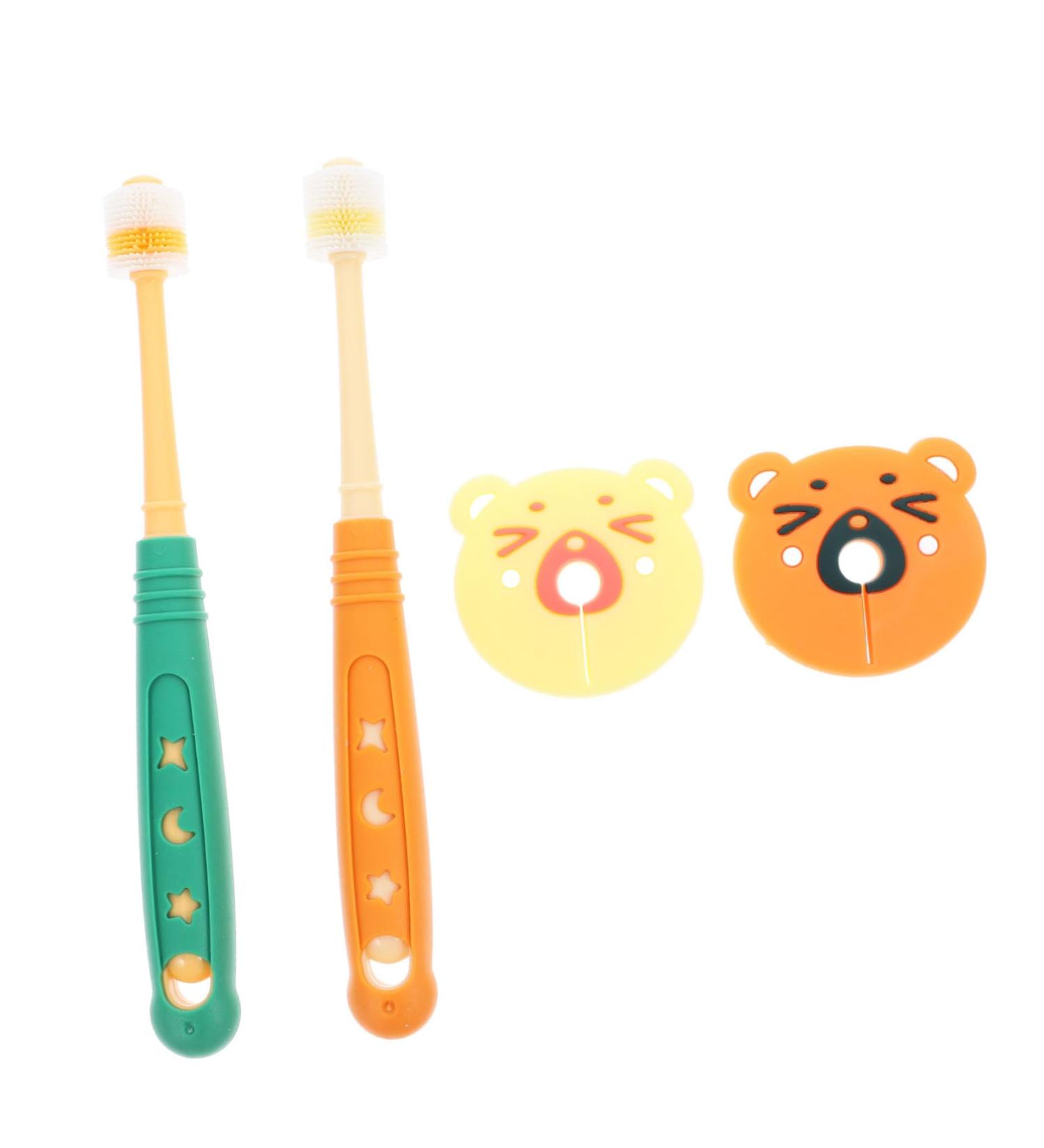 Shop Watiifufu 2-Piece 360 Silicone Baby Toothbrush Set - Ultimate Oral Care for Kids - Buy Online on GoSupps.com