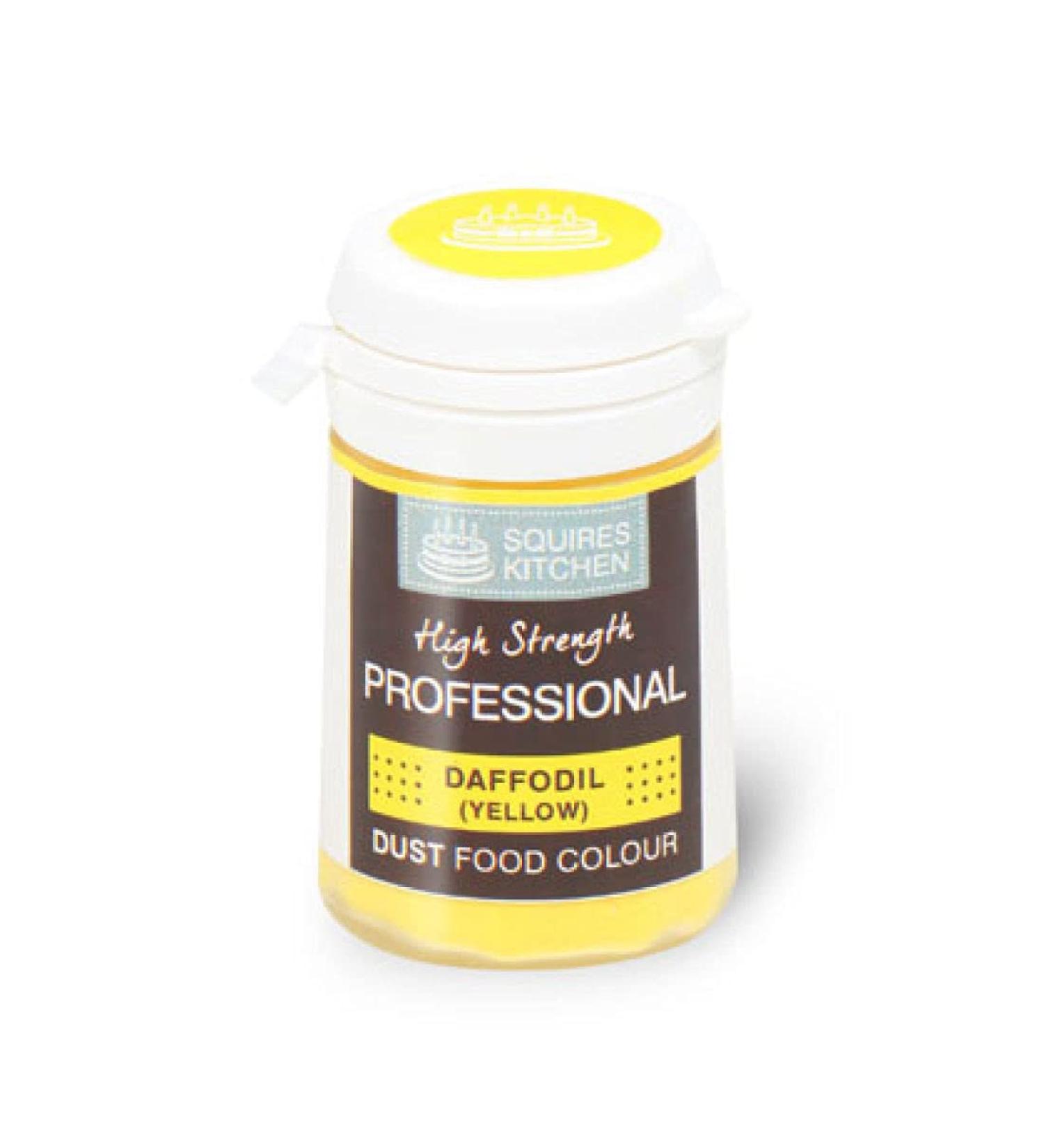 Squires Kitchen DAFFODIL YELLOW Cake Food Colour Colouring Edible Lustre Dust 4G