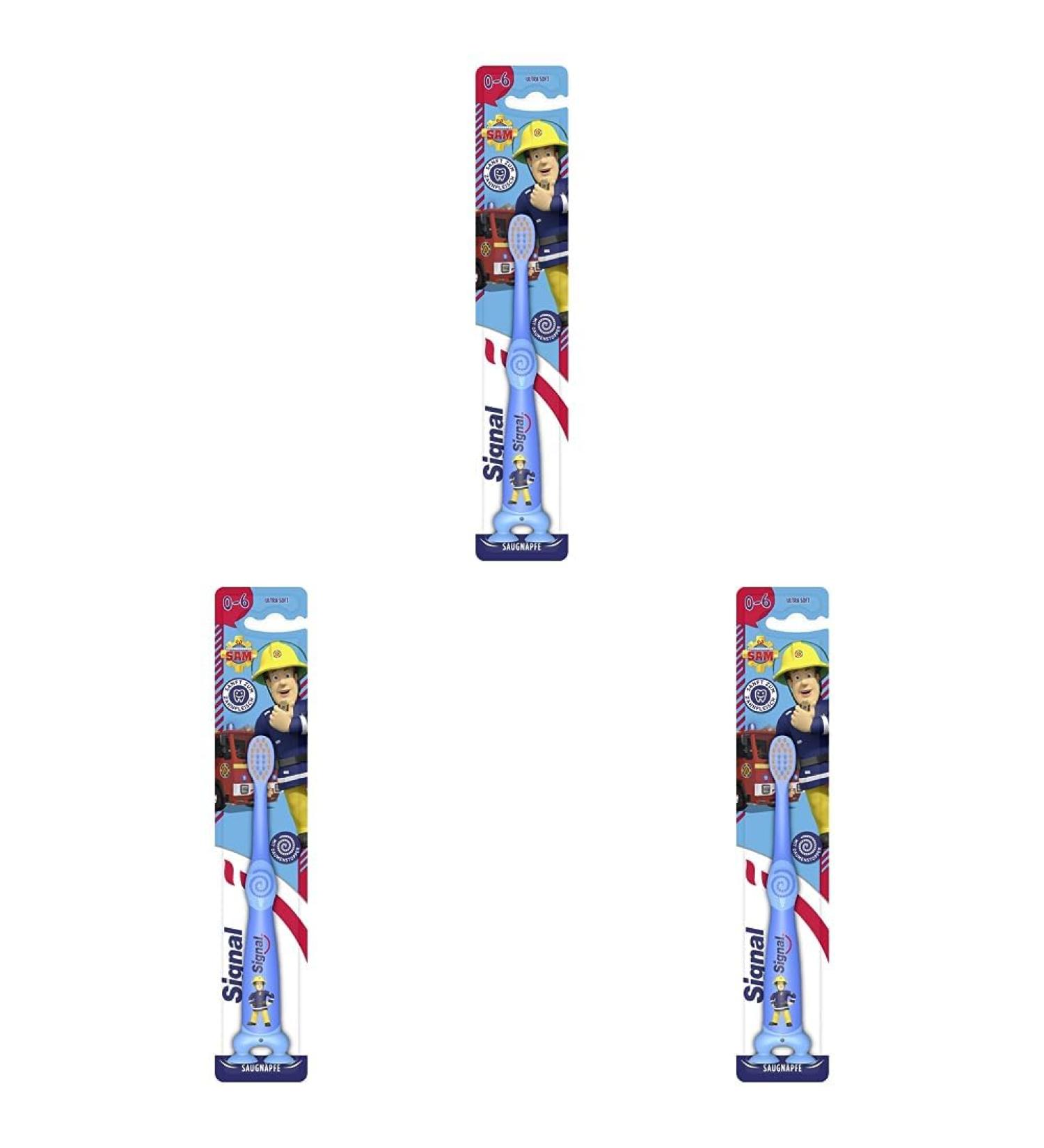Buy Signal Kids Toothbrush 0-6 Years | Ultra-Soft Bristles | Dental Care for Children - Pack of 3 - Buy Online on GoSupps.com