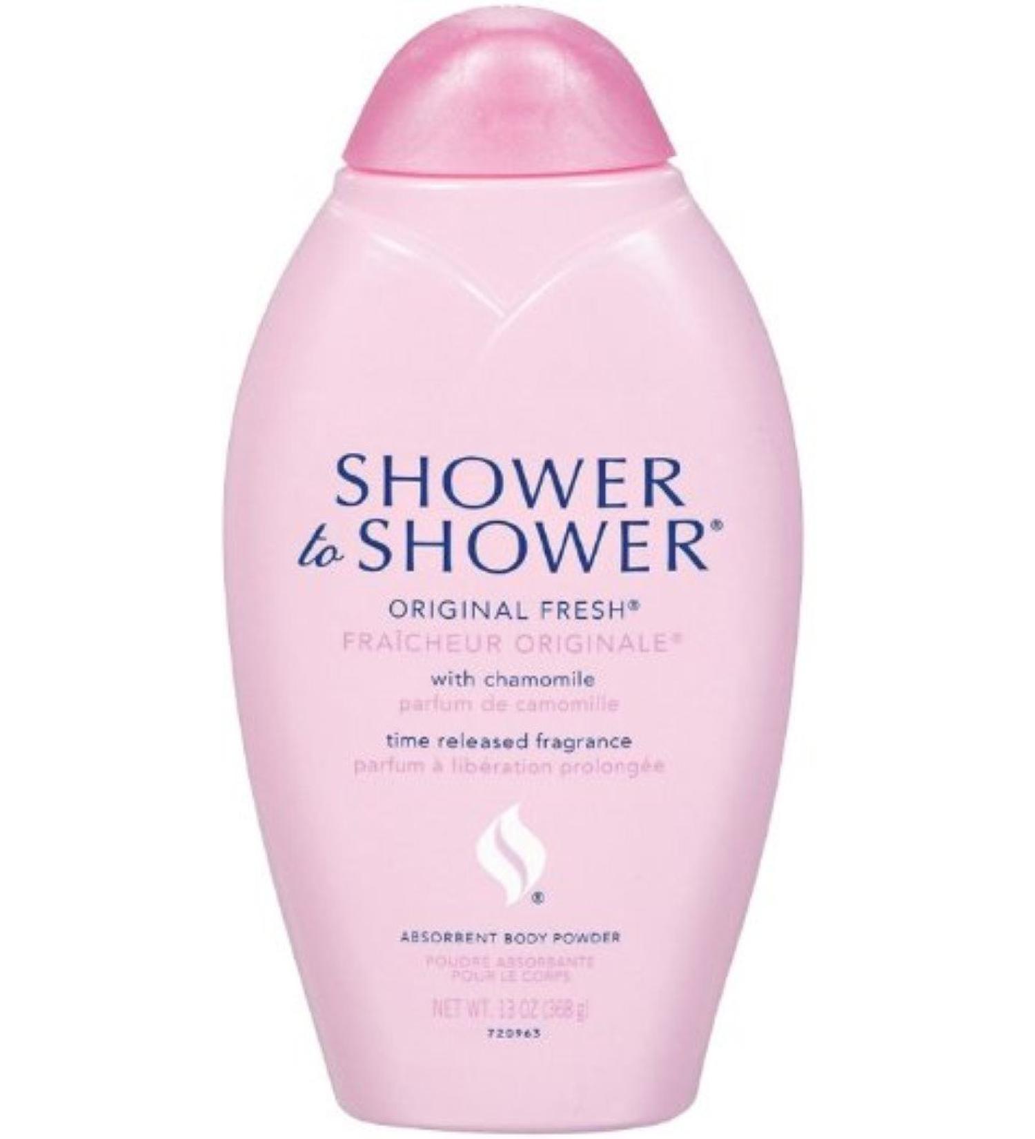 SHOWER TO SHOWER Body Powder Original Fresh 13 oz (Pack of 3) Chamomile 13 Ounce (Pack of 3)