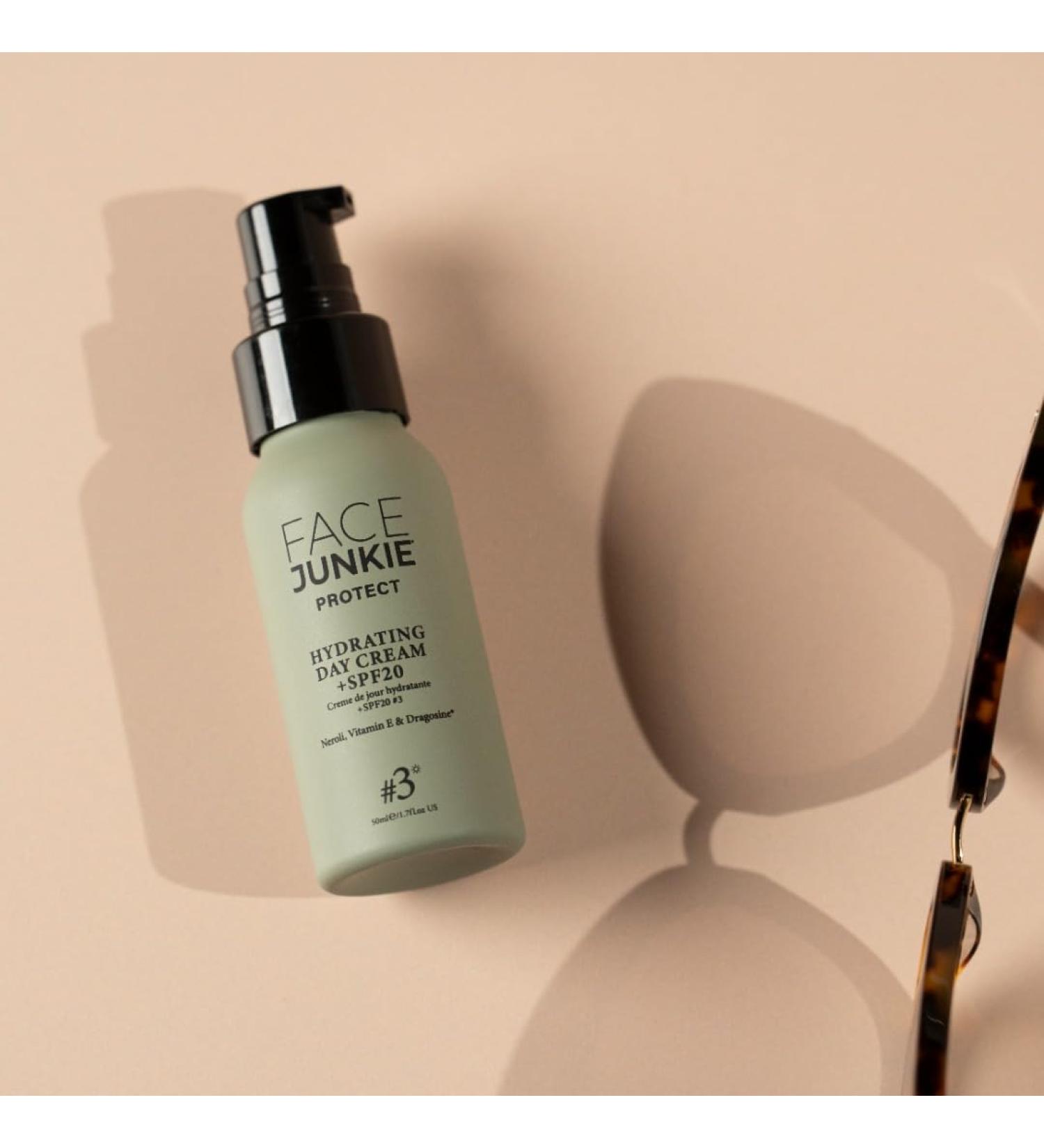 Face Junkie Neroli Face Moisturiser with SPF20 Day Cream Moisturiser to Brighten and Hydrate Skin For All Skin Types Vegan 50ml - Buy Online on GoSupps.com