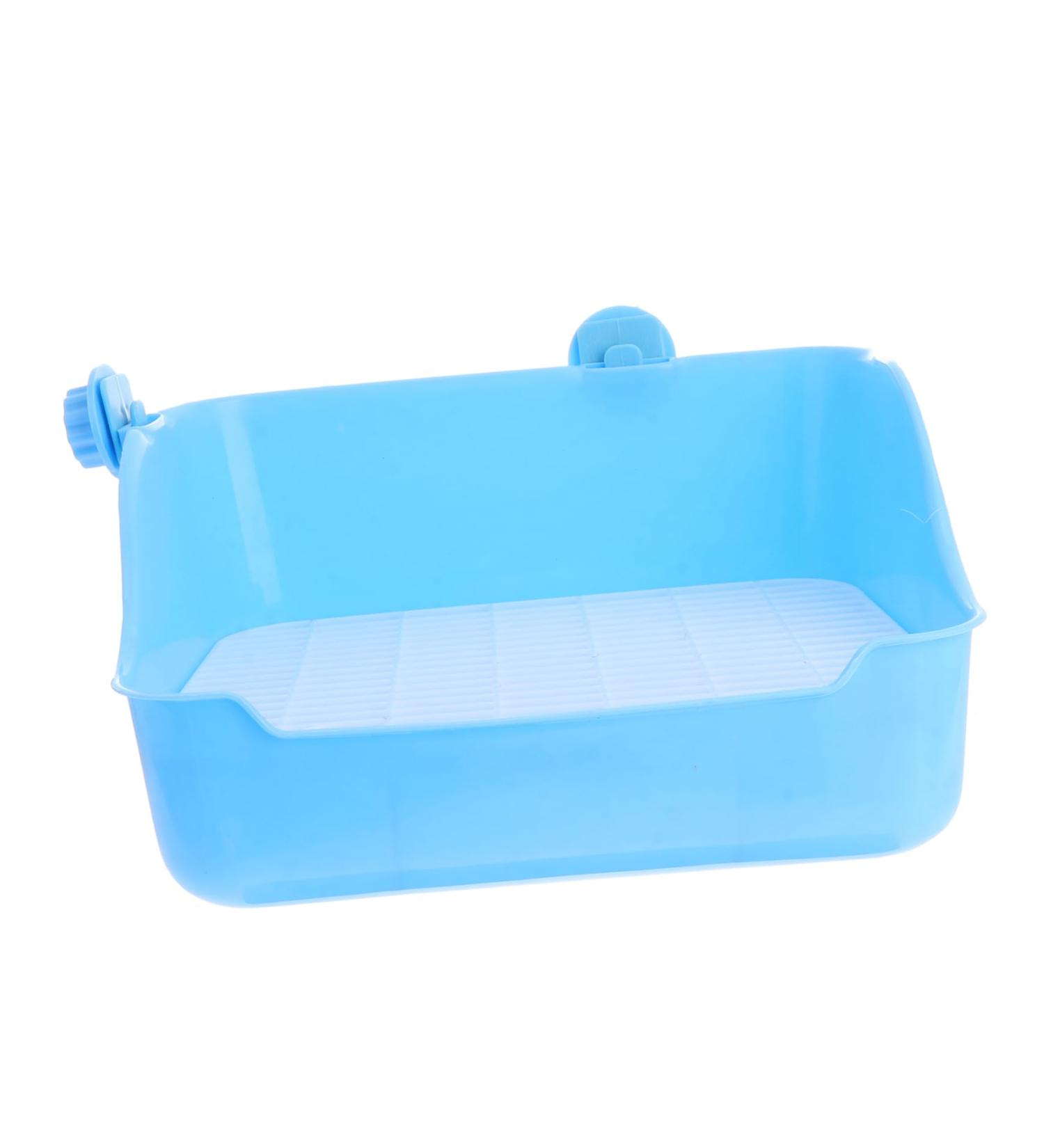 COLLBATH Lacework Potty Trainer Small Pet Pan Cage Bunny Bedding for Rabbits Guinea Pig Bedding Blue - Buy Online on GoSupps.com