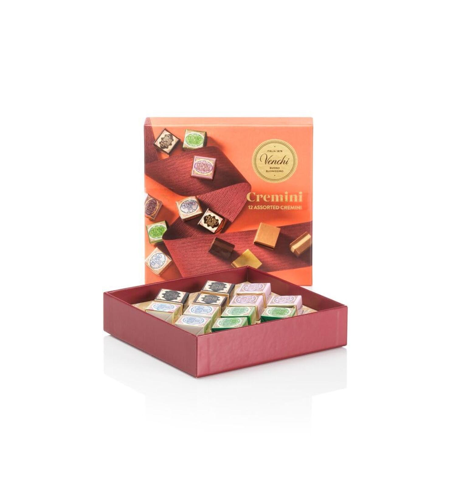 Venchi Coffret Cadeau Cremini avec s lection de chocolats Cremino la "Noisette du Pi mont" 135 g Sans gluten Sans colorants Sans conservateurs Id e cadeau - Buy Online on GoSupps.com