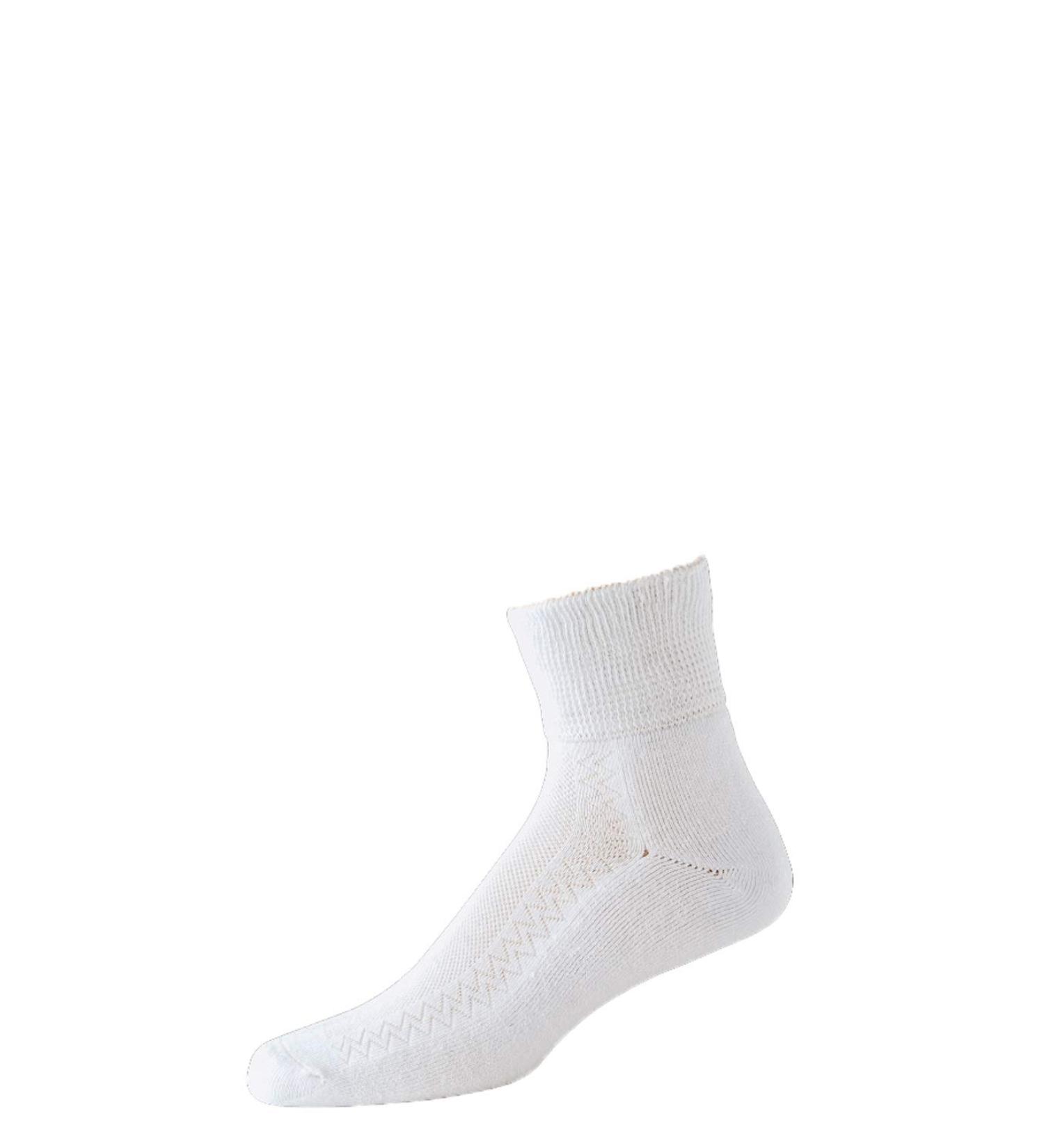 HJ Hall | Mens | HJ Pack Of 2 Short Diabetic Socks | 6-11 White