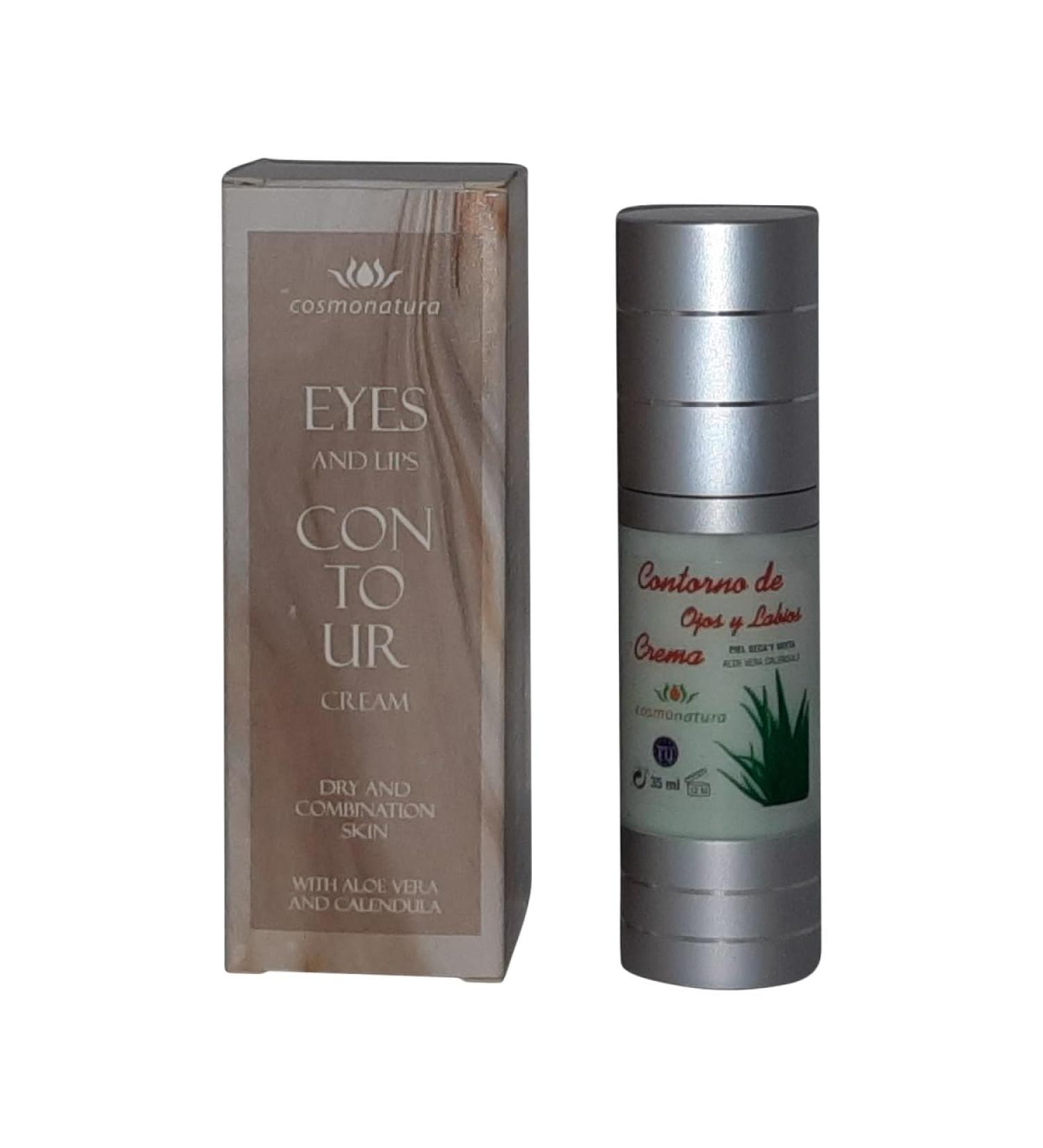Aloe Vera Eye & Lip Contour Cream - 35ml | Cosmonatura | Hydrating & Nourishing Formula for Dark Circles & Fine Lines International Shipping Available - Buy Online on GoSupps.com
