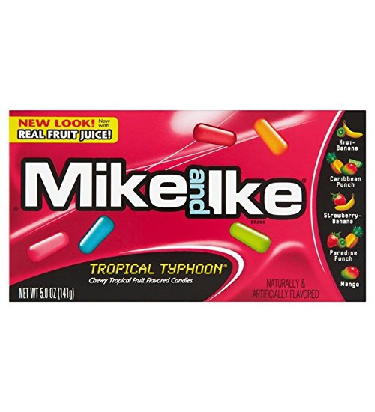 Mike & Ike Mike et Ike Tropical Typhoon Theatre Box 5 oz/141 g (lot de 3)