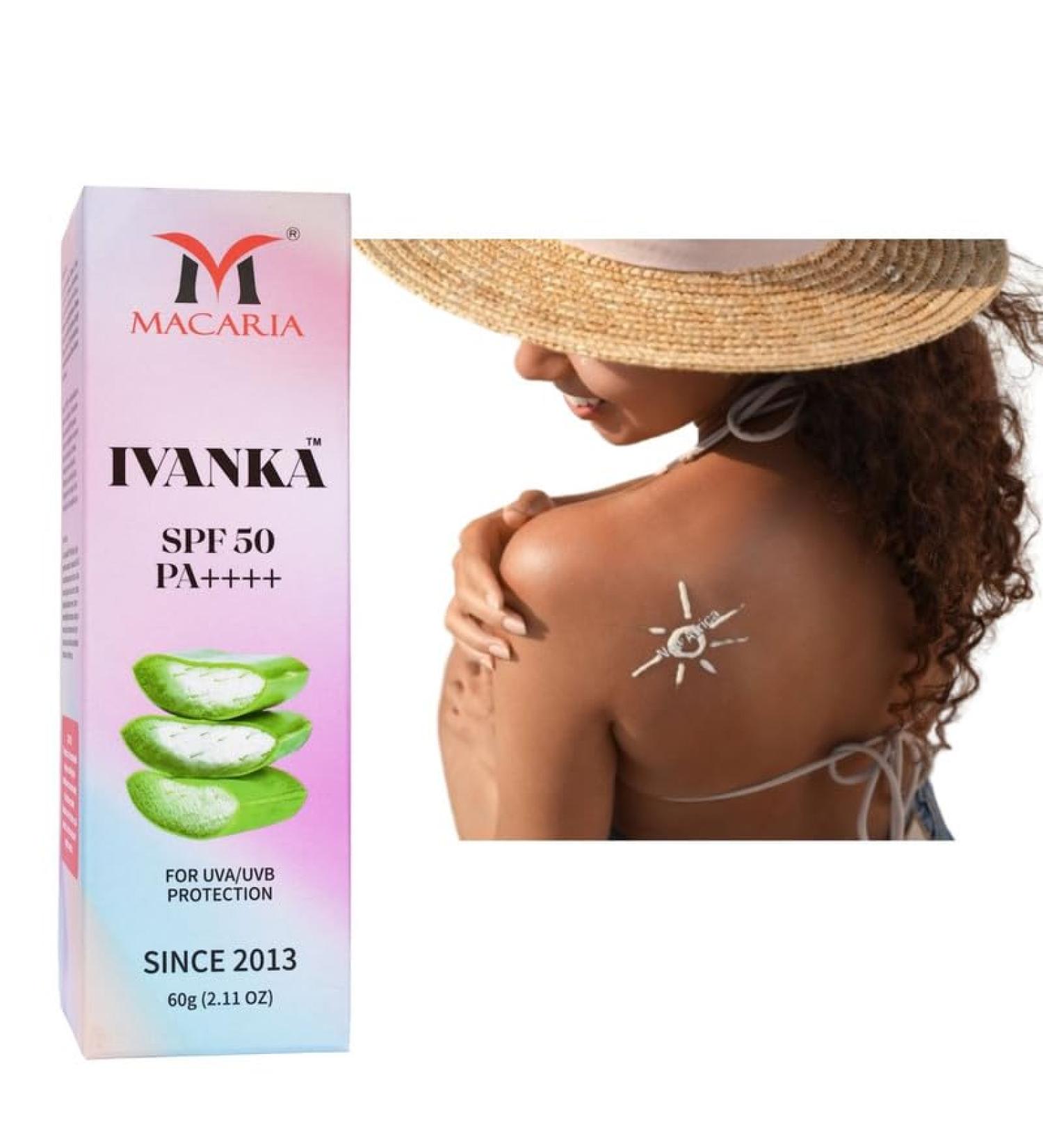 Macaria Cosmetics Ivanka SPF 50 Full body skin whitening Sunscreen - Buy Online on GoSupps.com