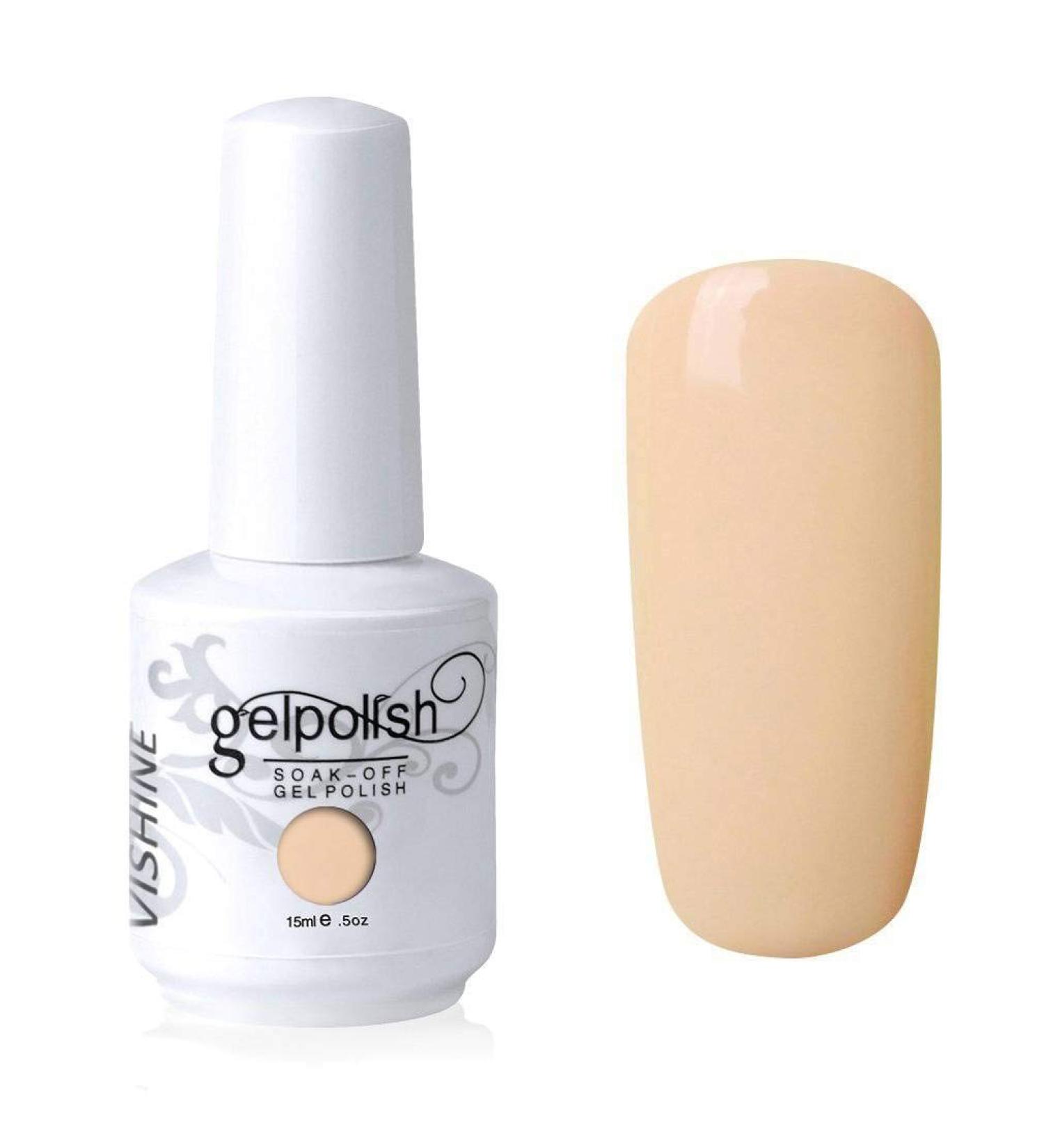 Vishine Nail Salon UV Manicure Polish Soak Off Gel Polish Nail Art Beige(806) #806 - Buy Online on GoSupps.com