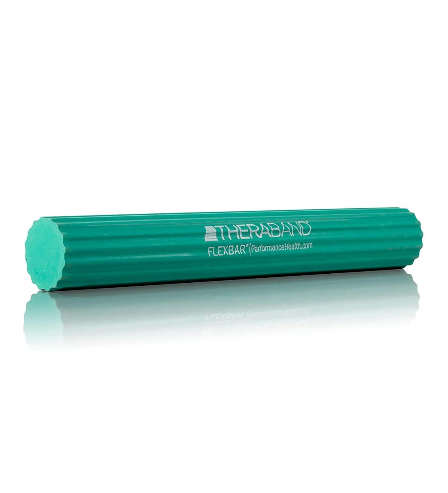 TheraBand Resistance FlexBar - Green Medium | Men and Women Strength Training for Grip and Elbow Pain Relief | Intermedium Level Home Gym Equipment - Buy Online on GoSupps.com