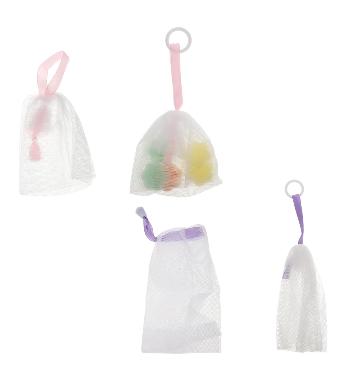WOONEKY Shower Net Bath Soap Soap Foam Shower Foaming Net Soap Net Nylon - Buy Online on GoSupps.com