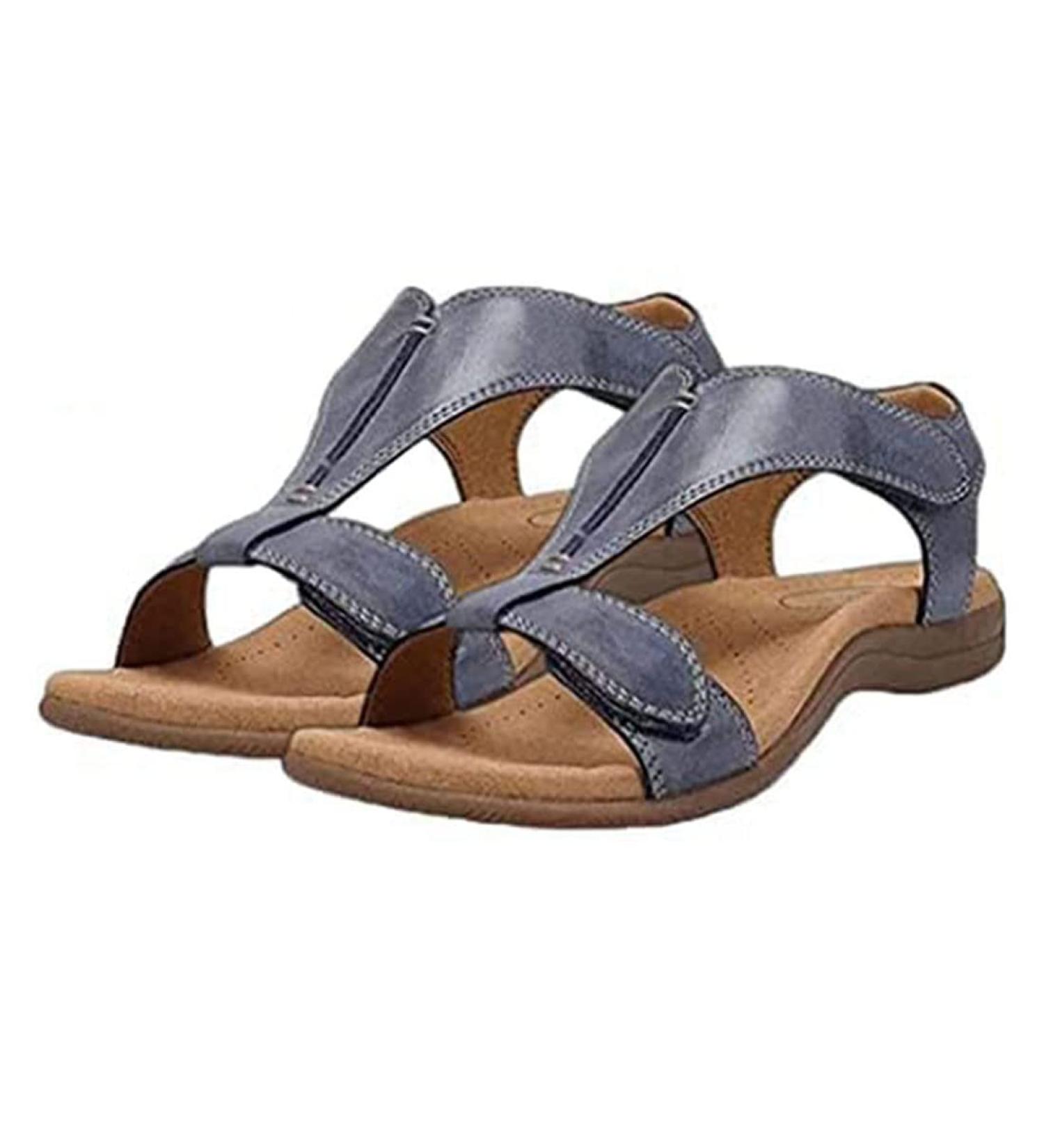JUAJUA 2023 Orthopedic Bunion Corrector Sandals for Women with Arch Support - Blue, Size 40 - Buy Online on GoSupps.com