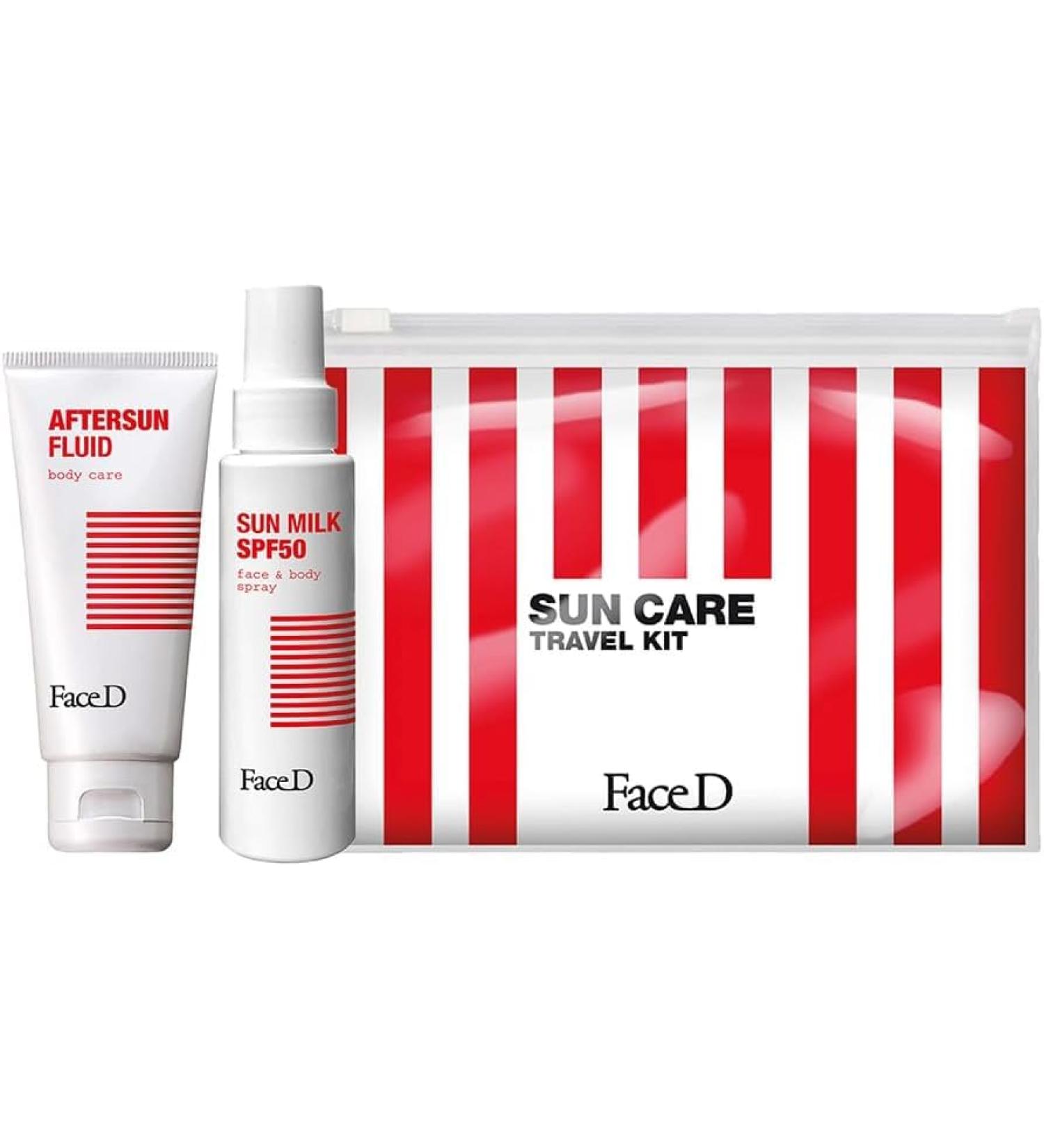  FaceD Face D - Sun Care Travel Face and Body Kit - 100ml and 75ml - Buy Online on GoSupps.com
